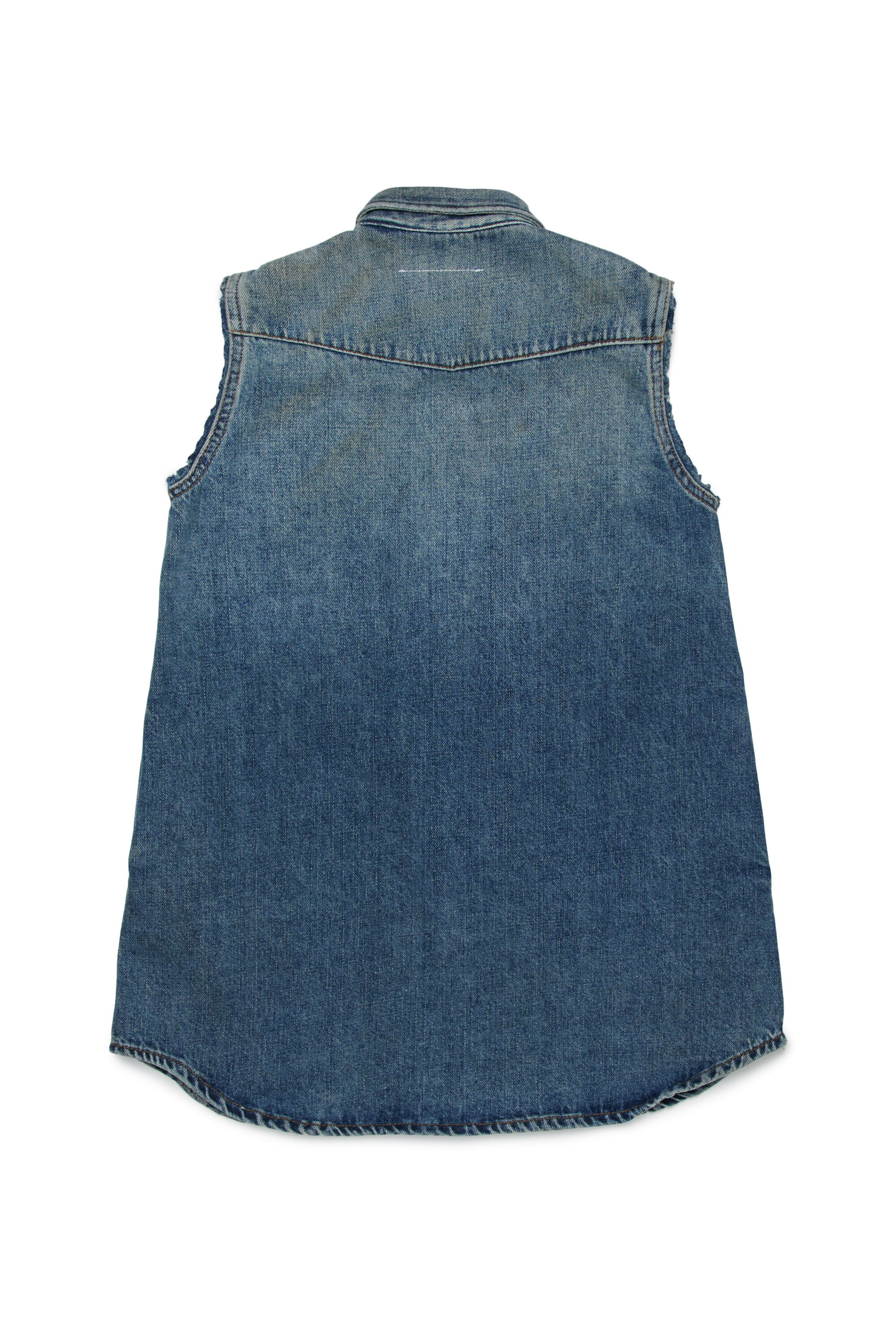 Ärmelloses Kleid aus Denim