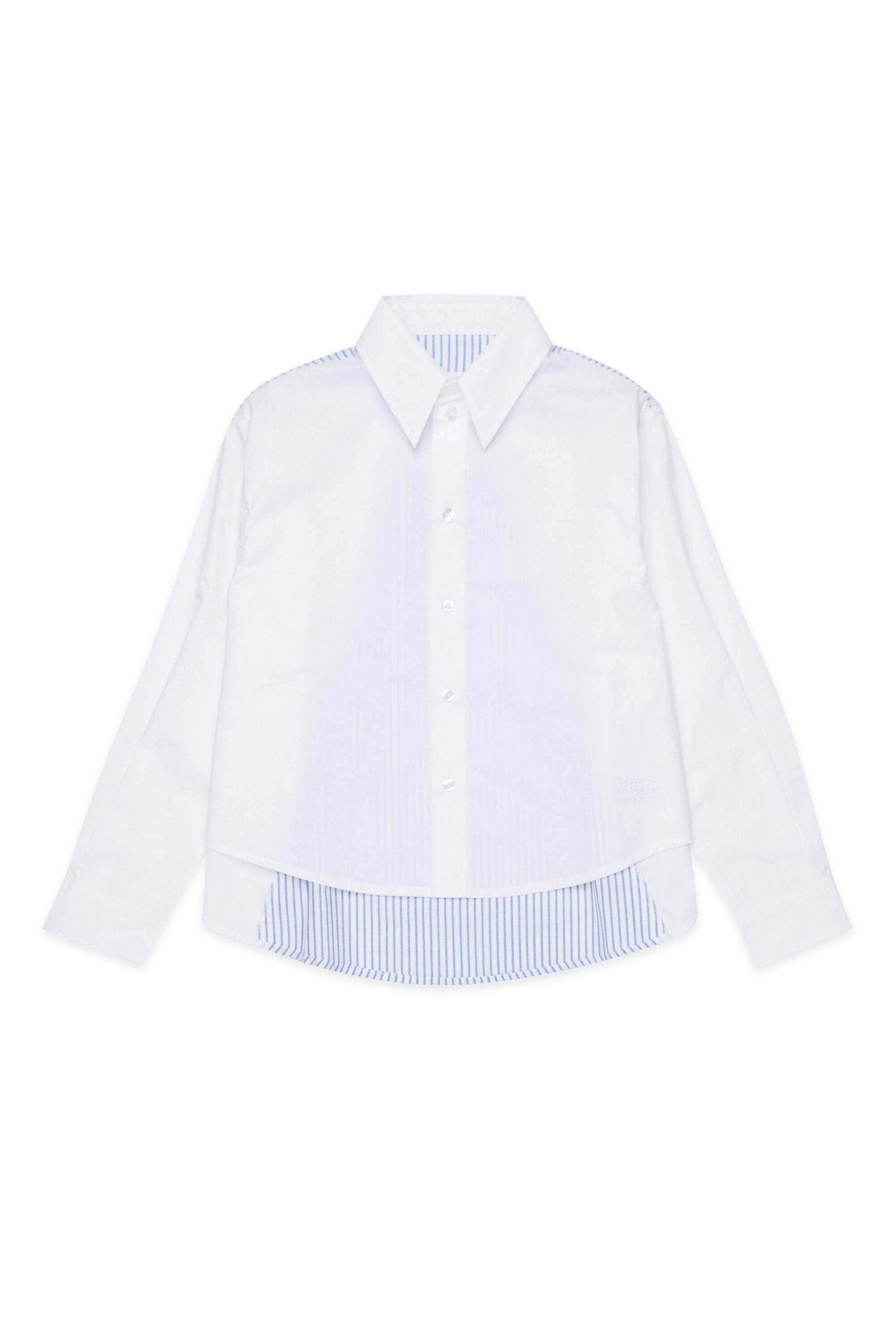 Camicia a righe maniche lunghe