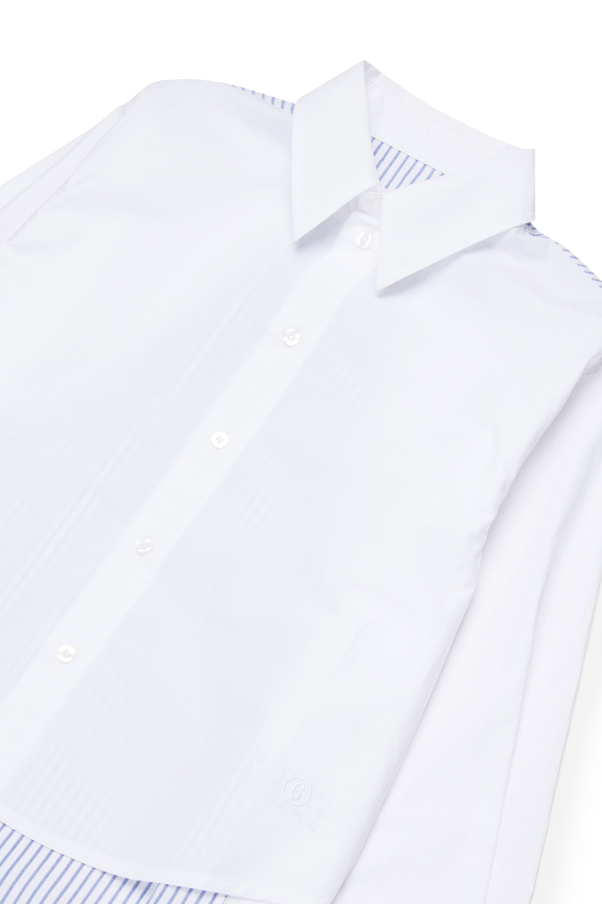 Camicia a righe maniche lunghe