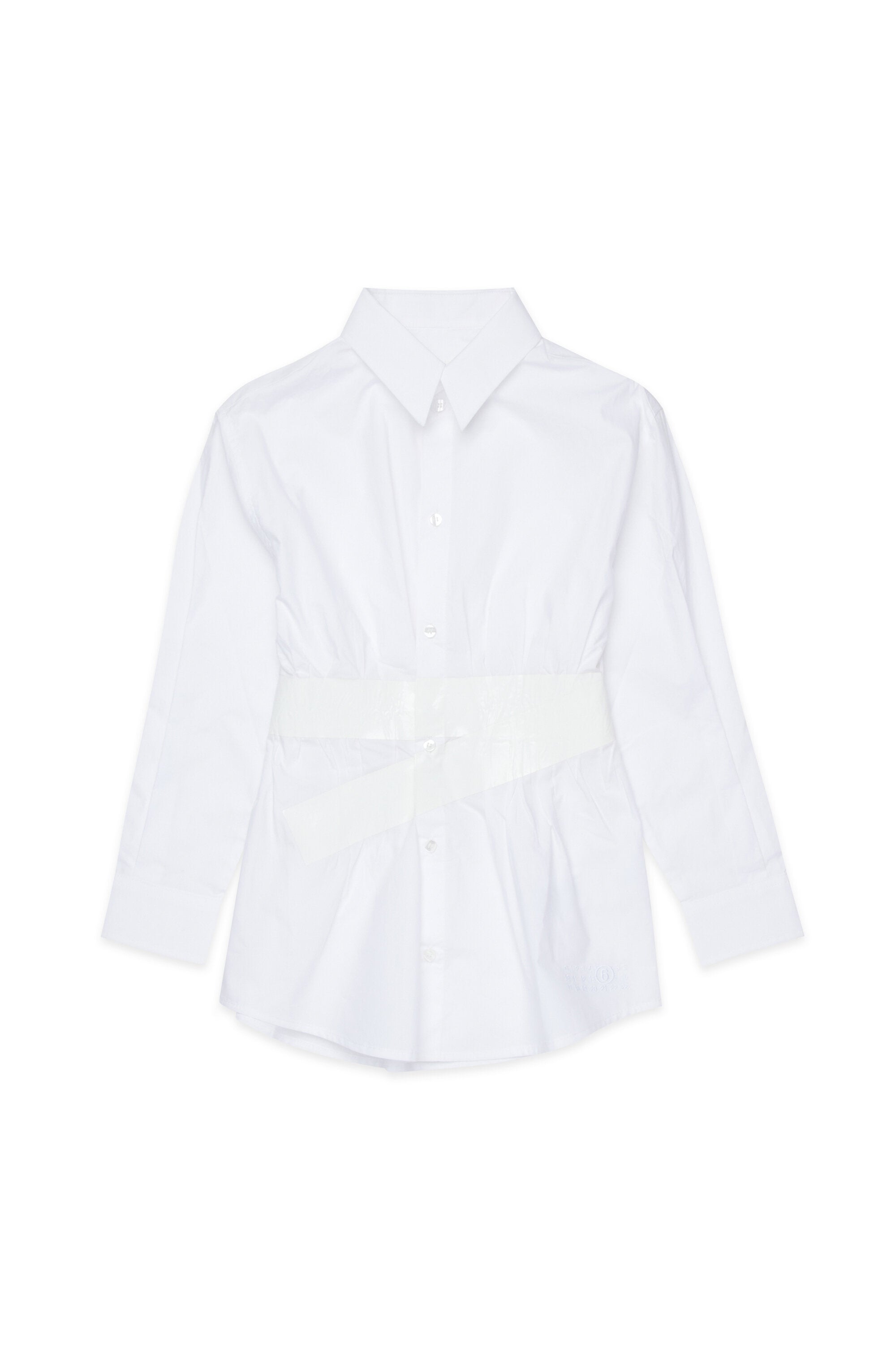 Camicia a manica lunga con cintura