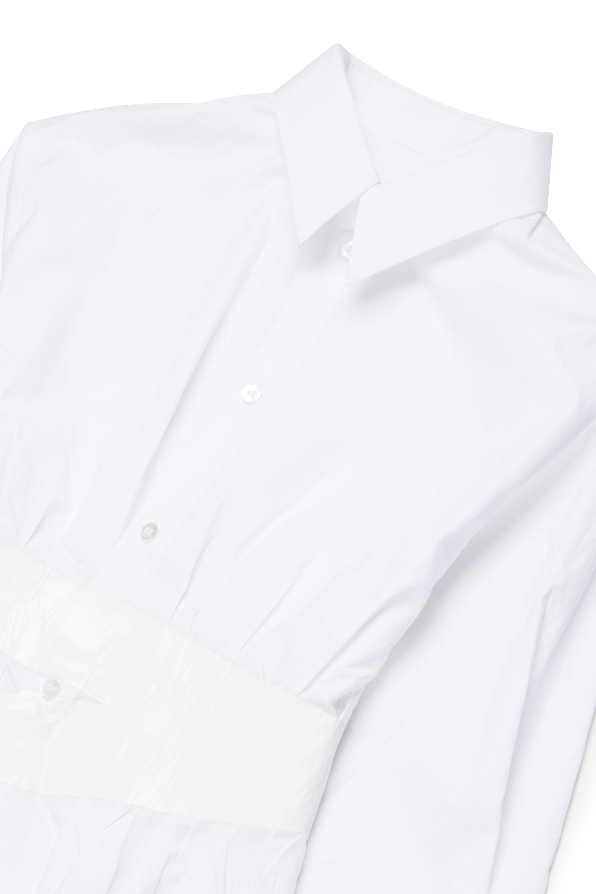 Camisa de manga larga con cinturón