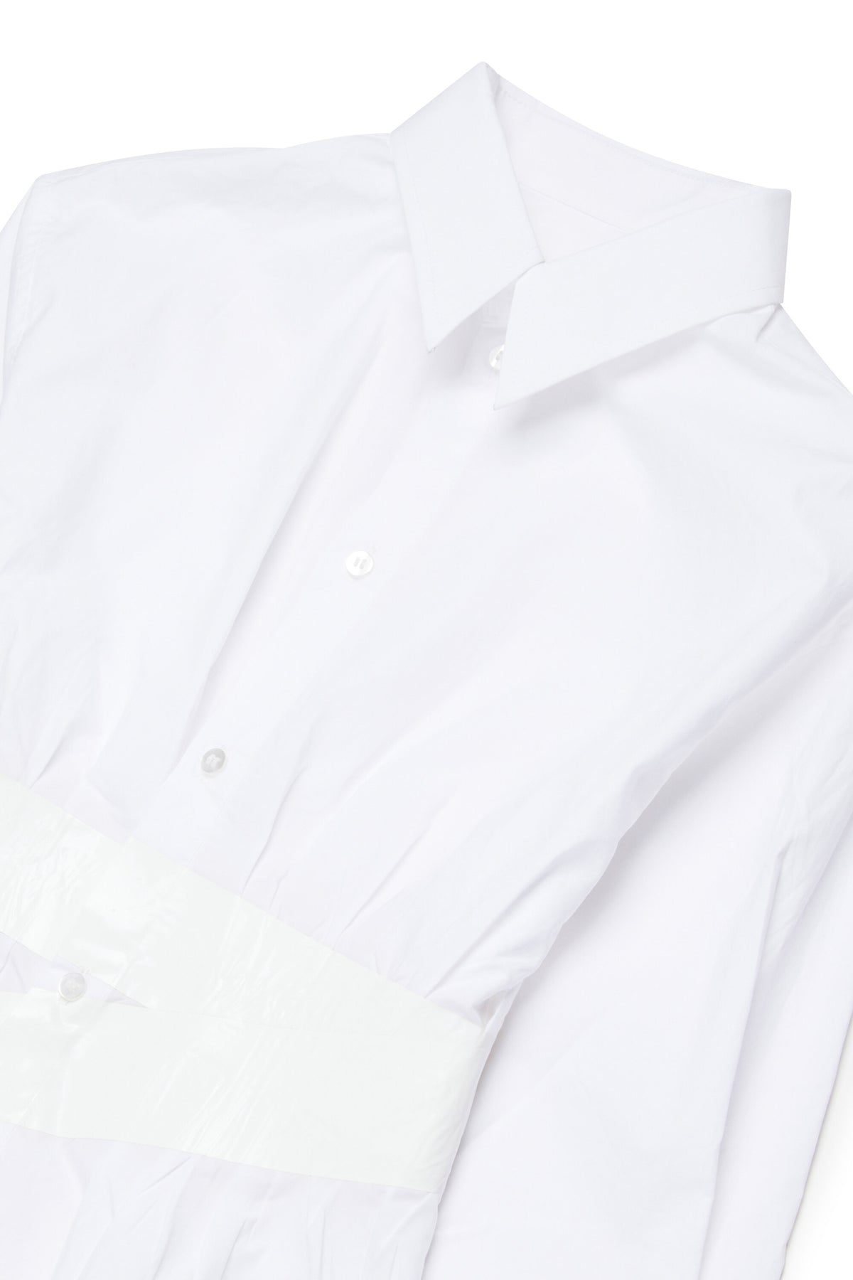 Camisa de manga larga con cinturón
