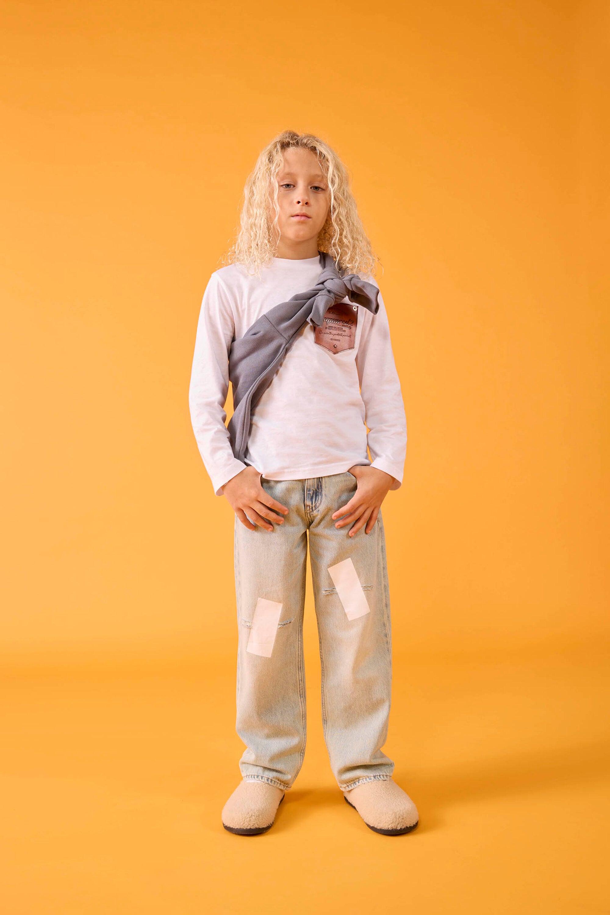 Vaqueros regular lavado azul claro