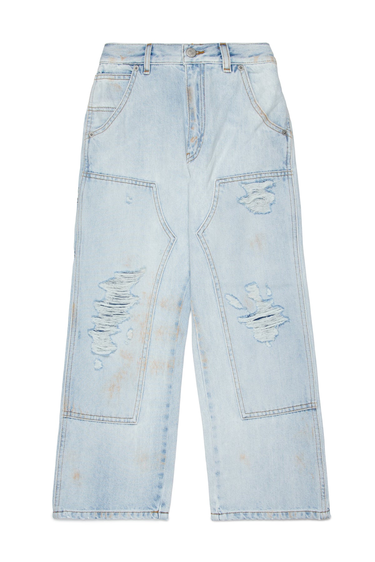 Relaxed Jeans in heller Waschung