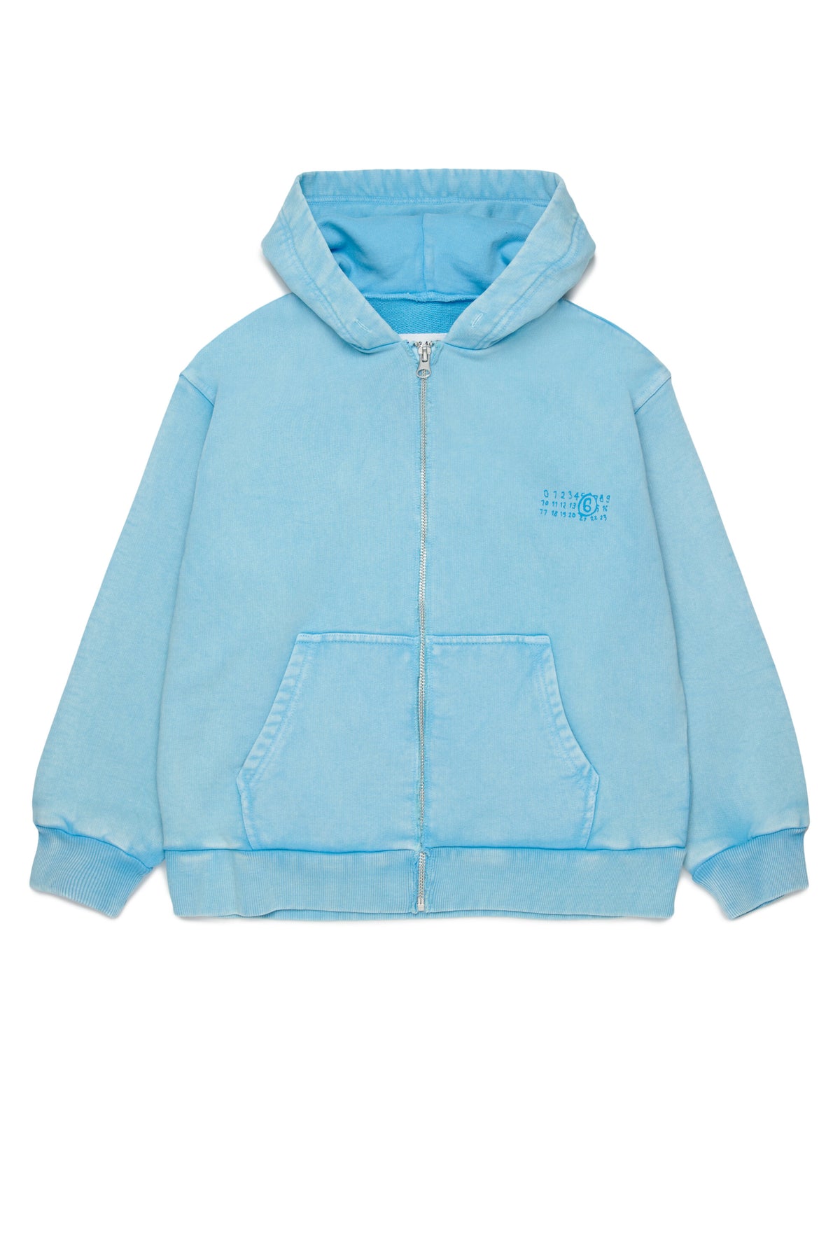 Sudadera con cremallera completa y logo