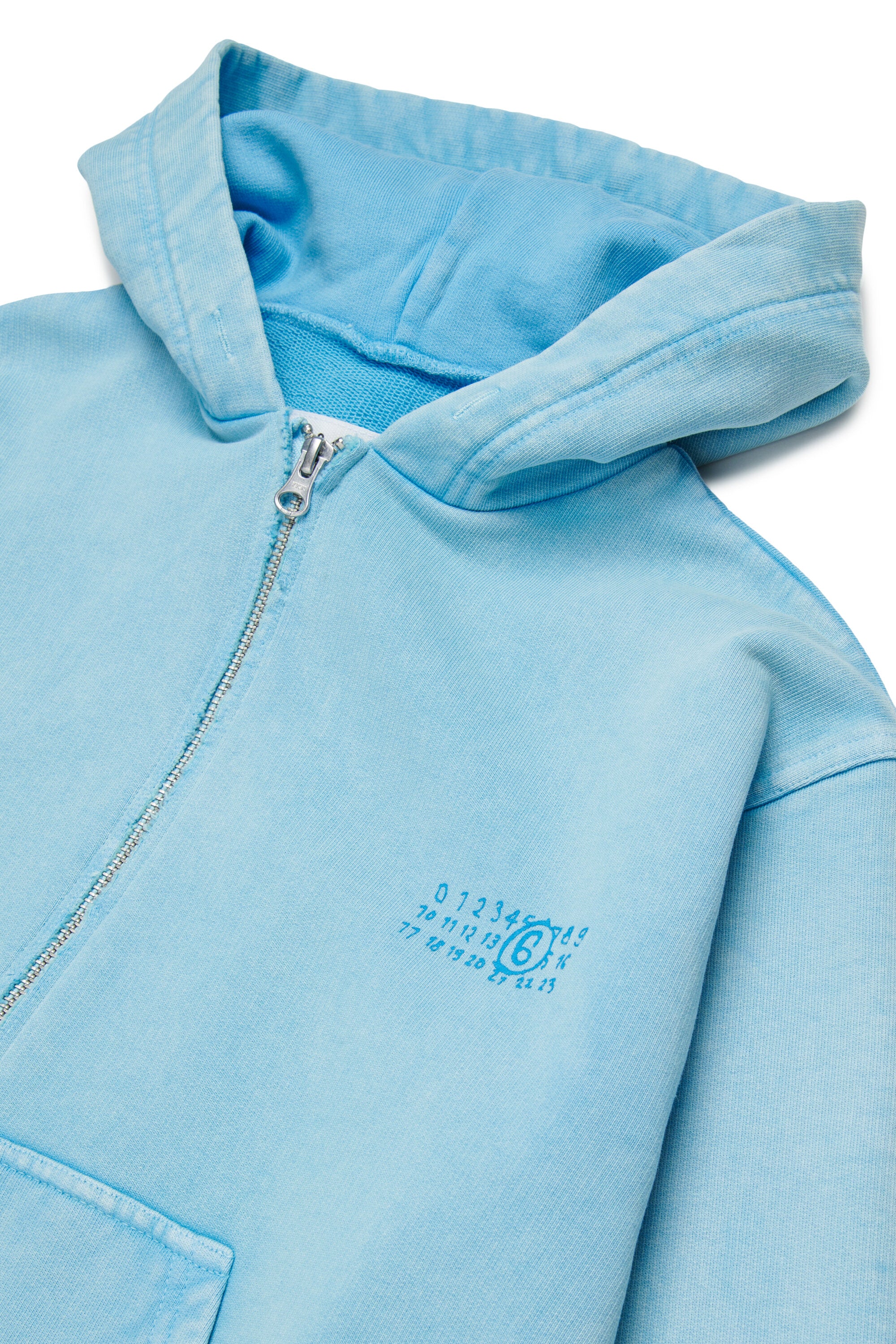Felpa full zip con logo