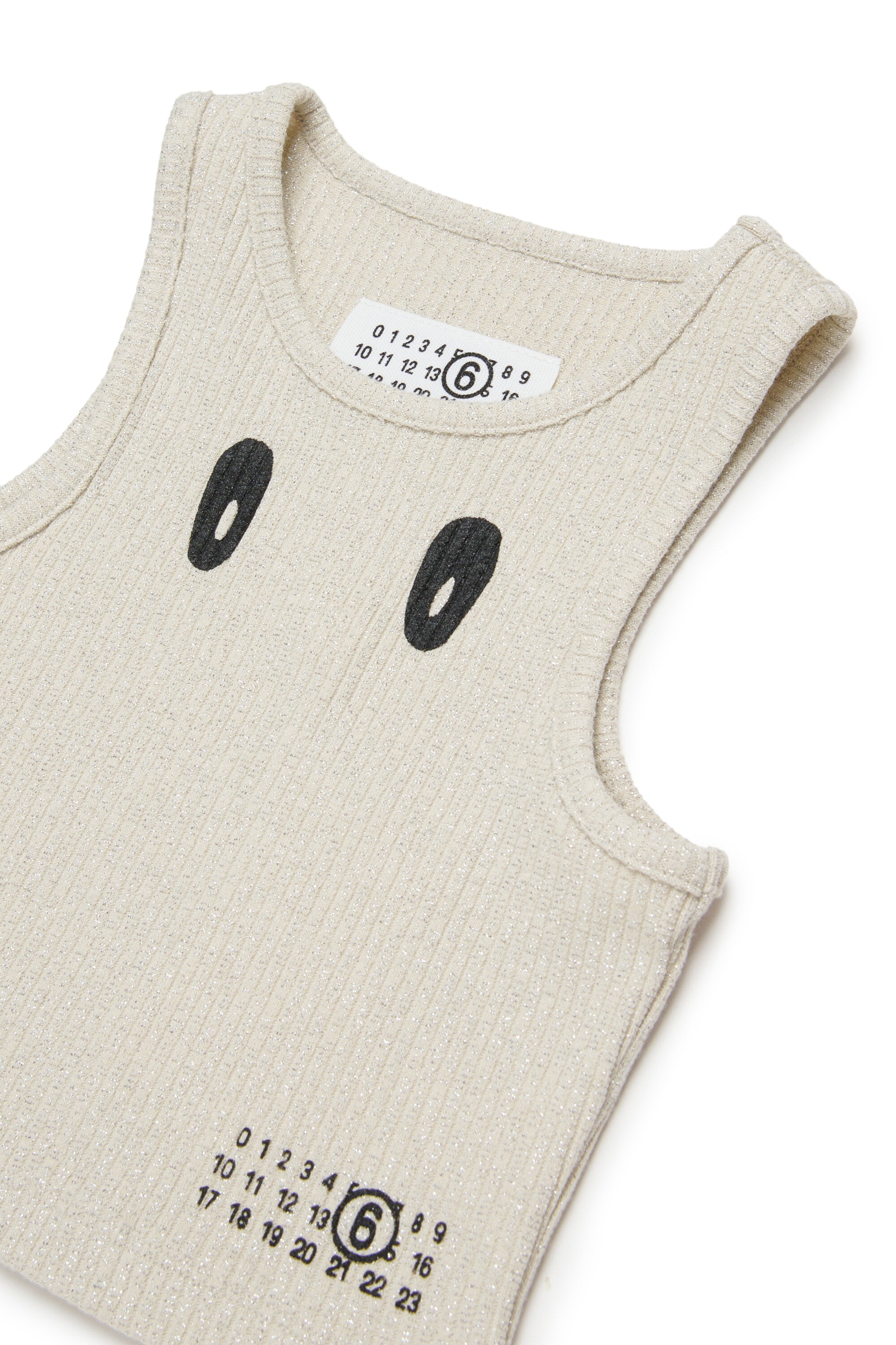 T-shirt smanicata con logo