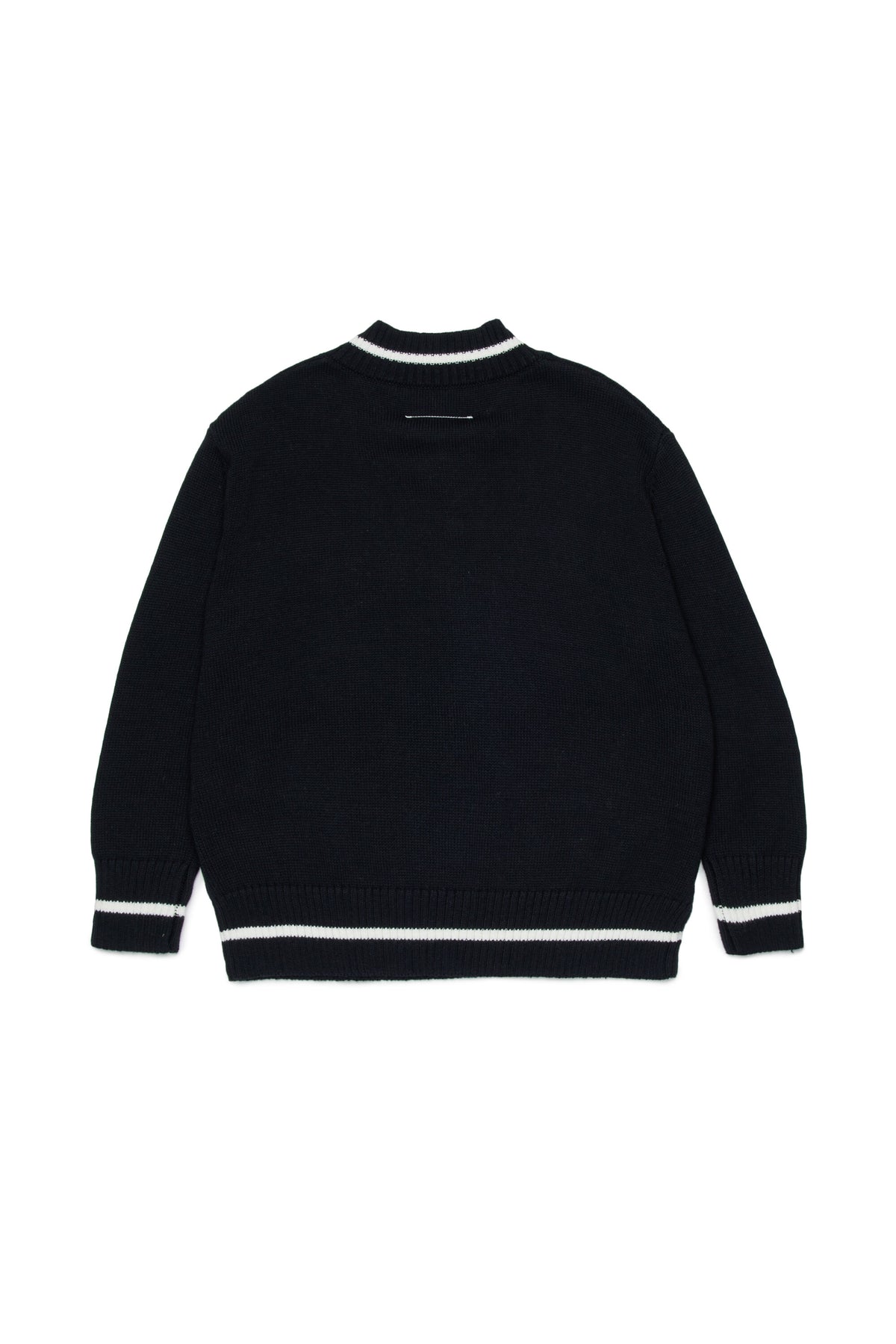 Pullover scollo a V con logo