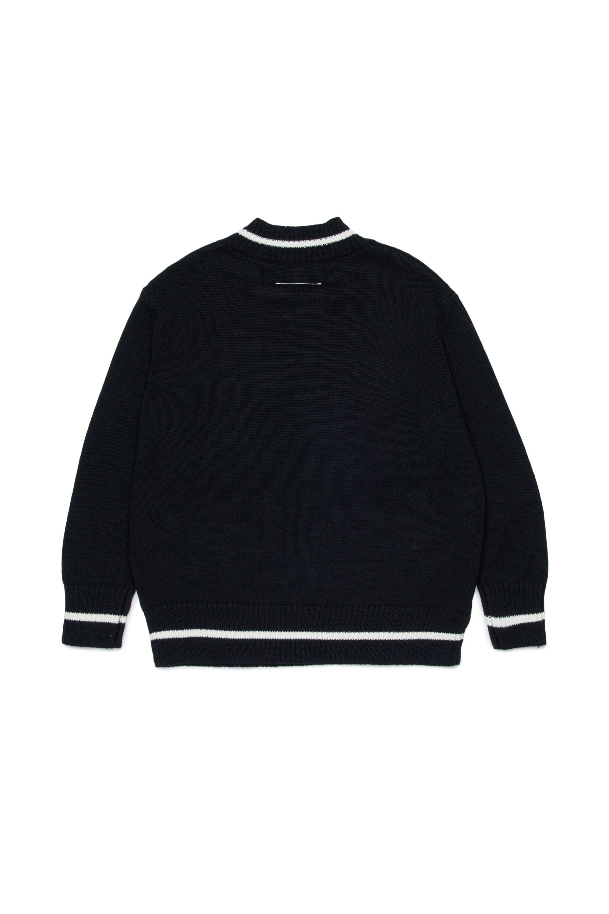 Pullover scollo a V con logo