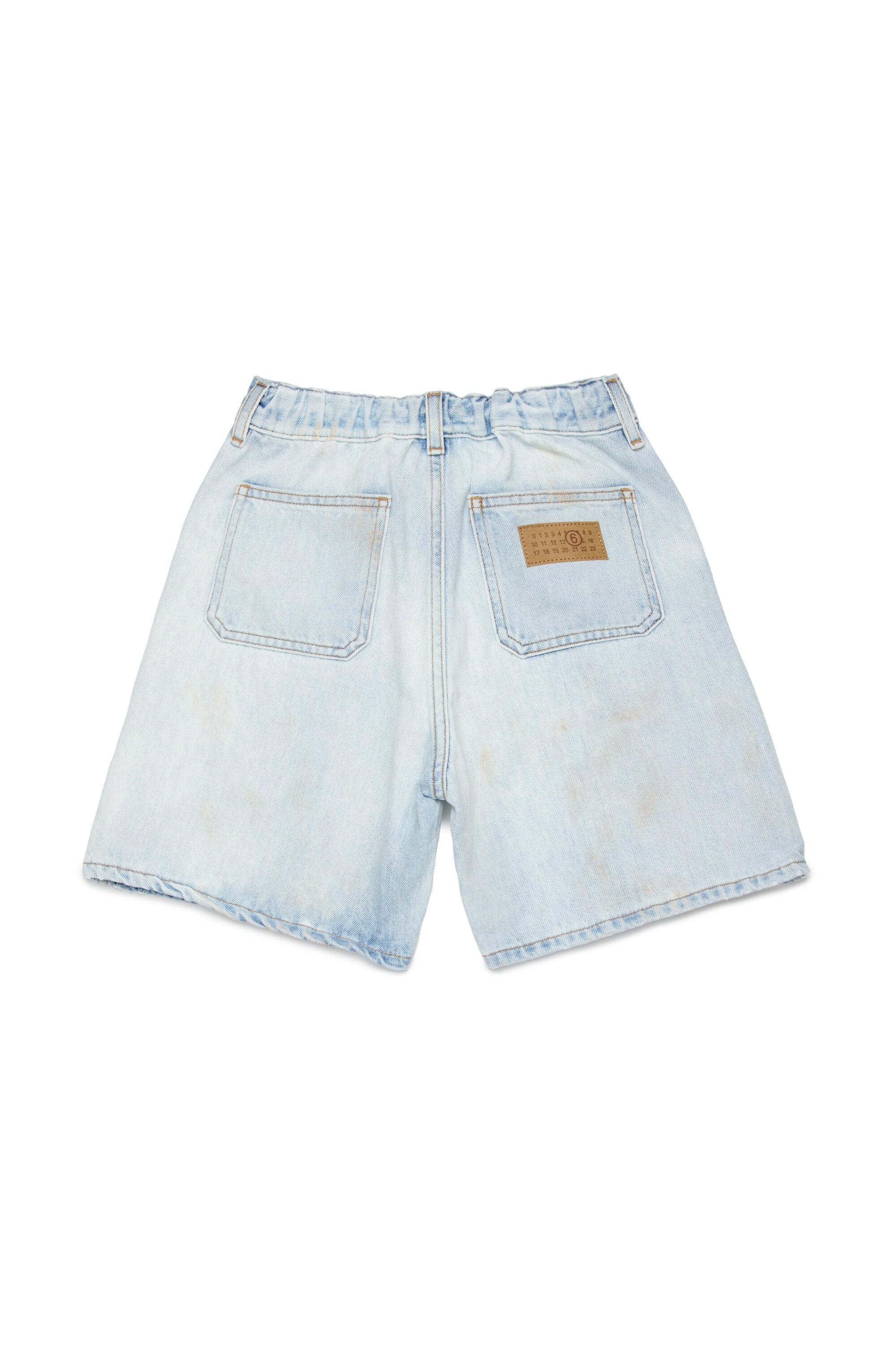 Jeansshorts mit Used-Effekt