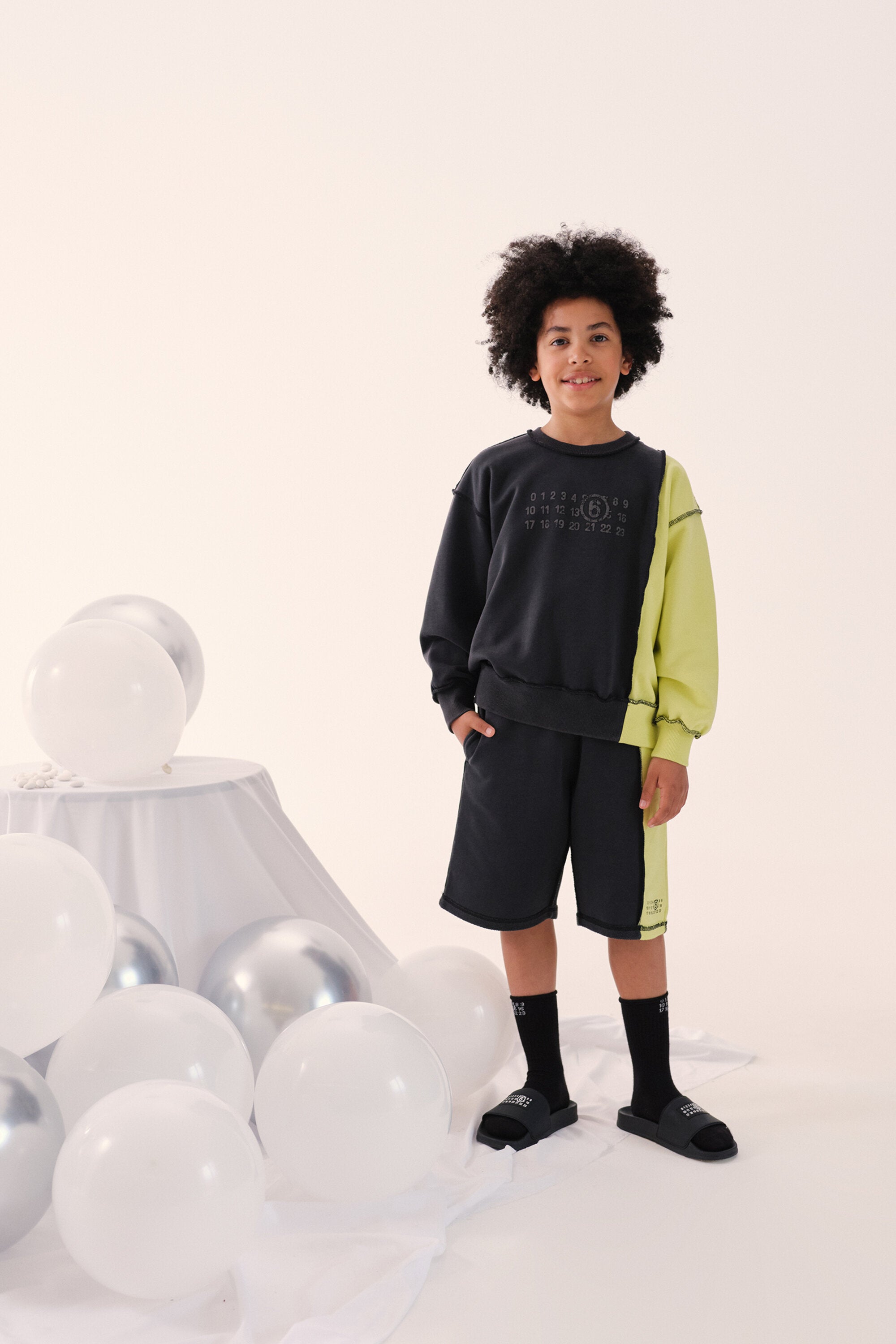 Shorts in felpa con logo