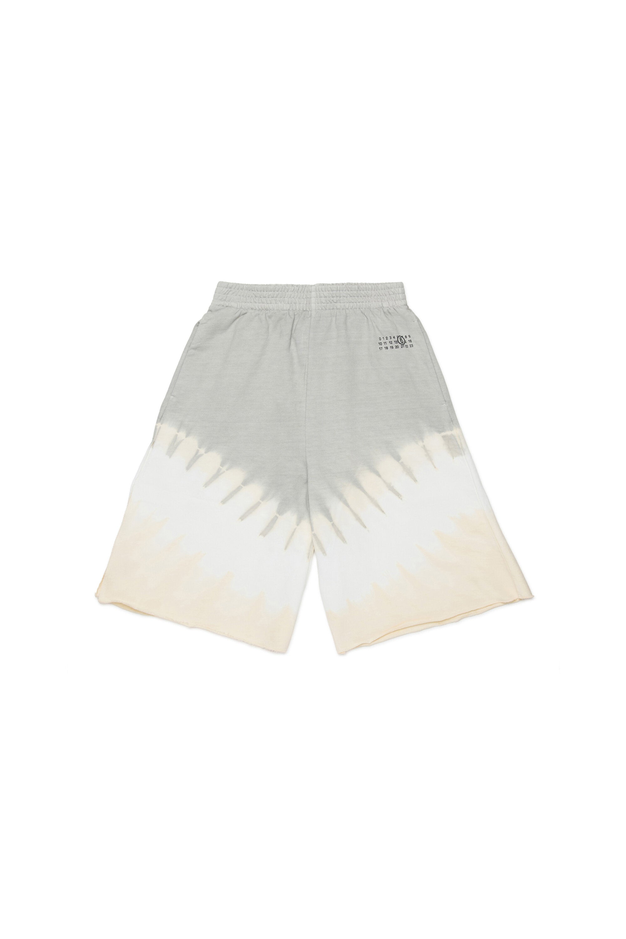Fleece shorts with numeric logo