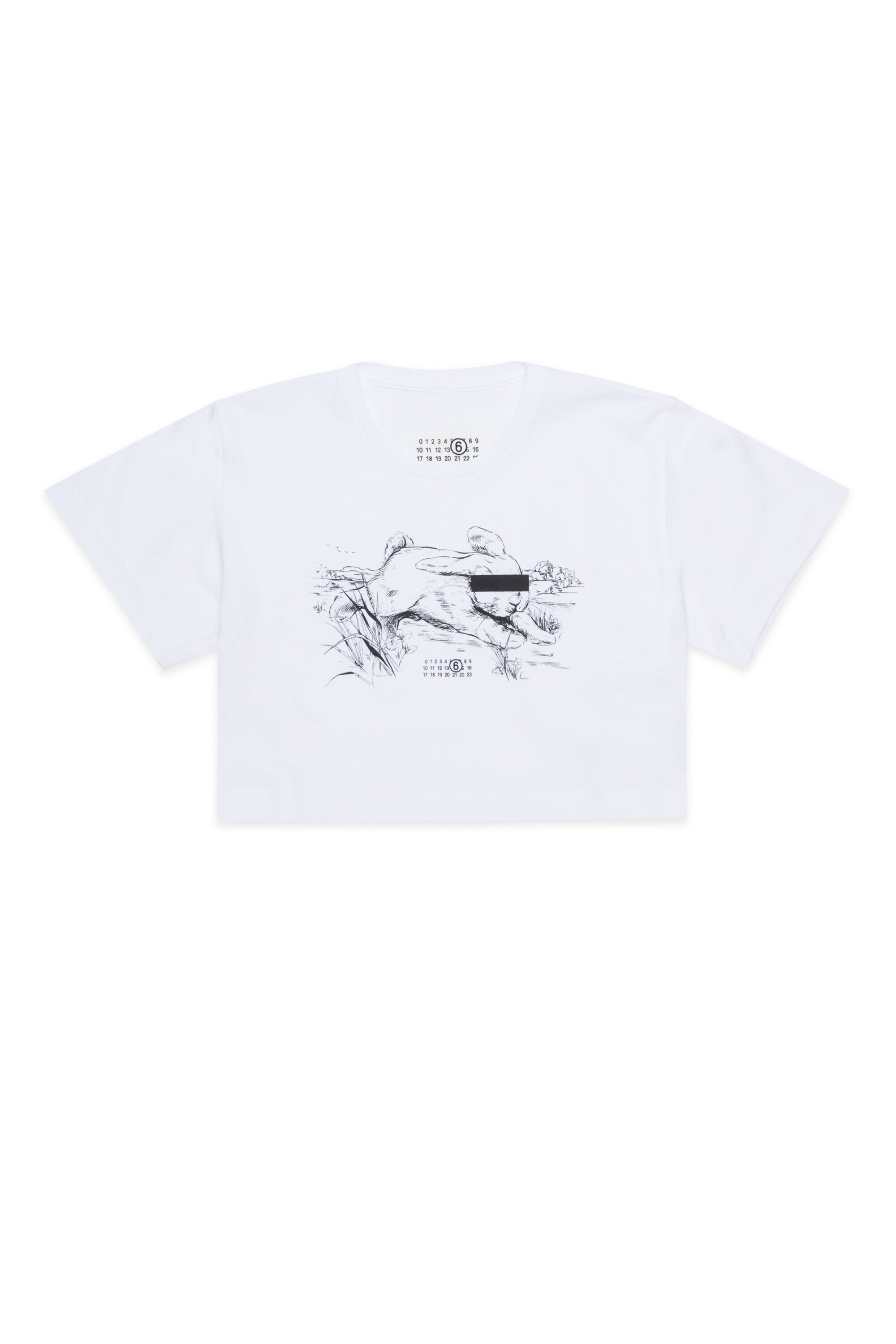 T-shirt con stampa e logo