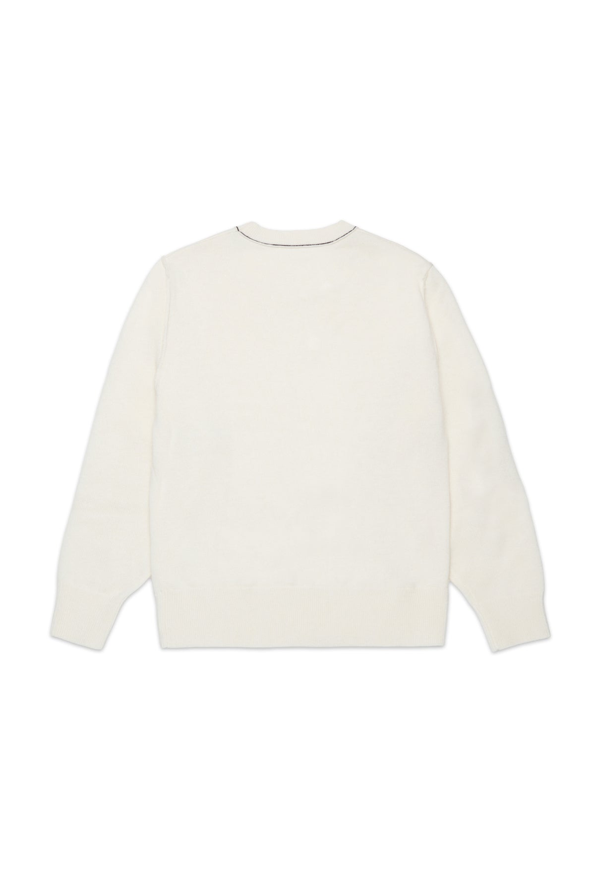 Pullover girocollo in misto lana