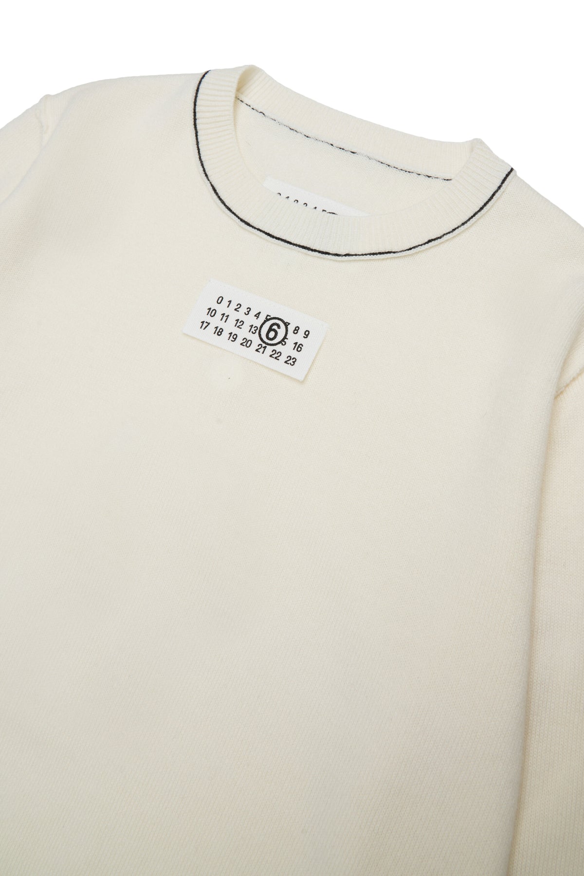 Jersey de cuello redondo en mezcla de lana