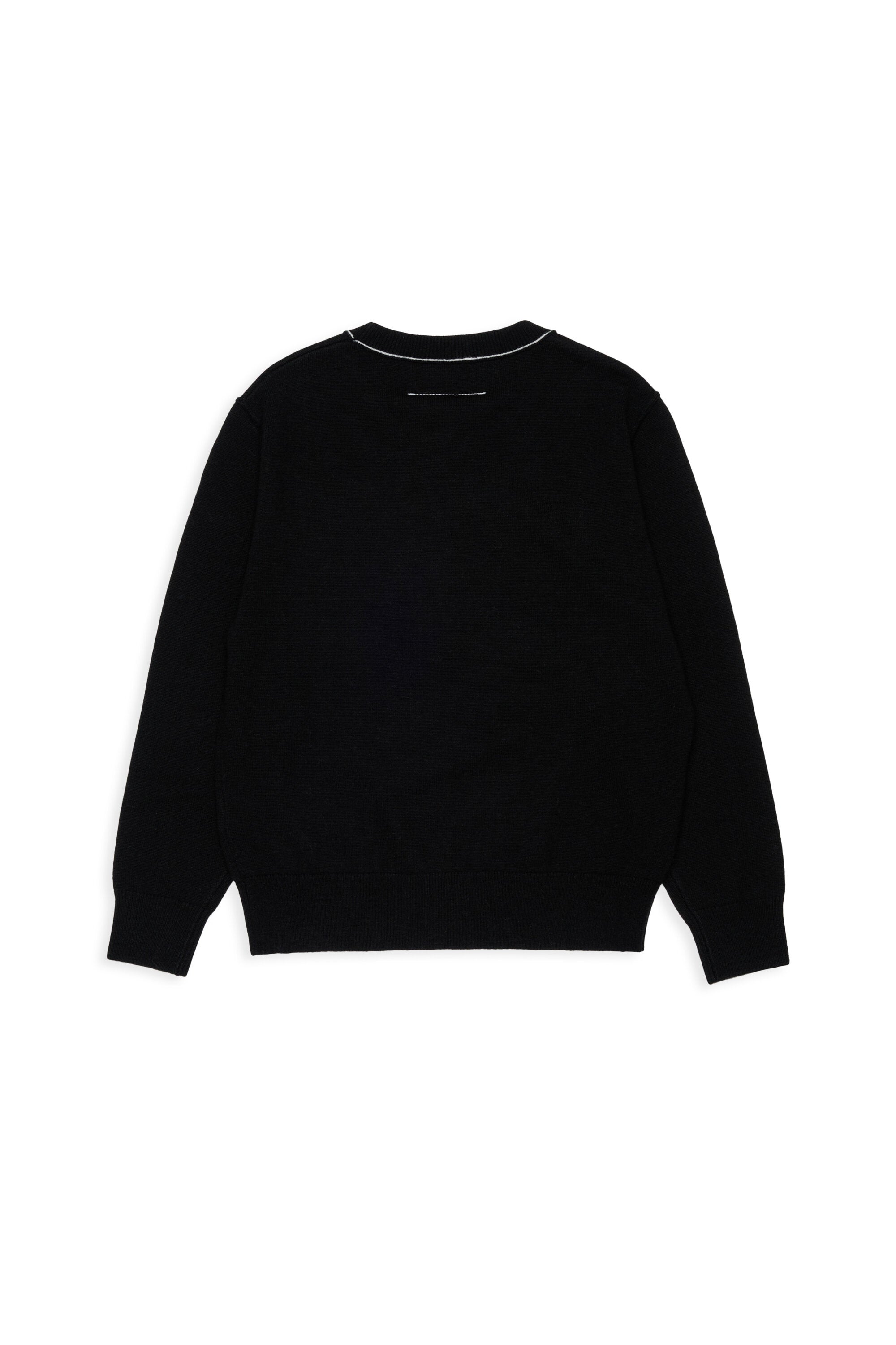 Jersey de cuello redondo en mezcla de lana