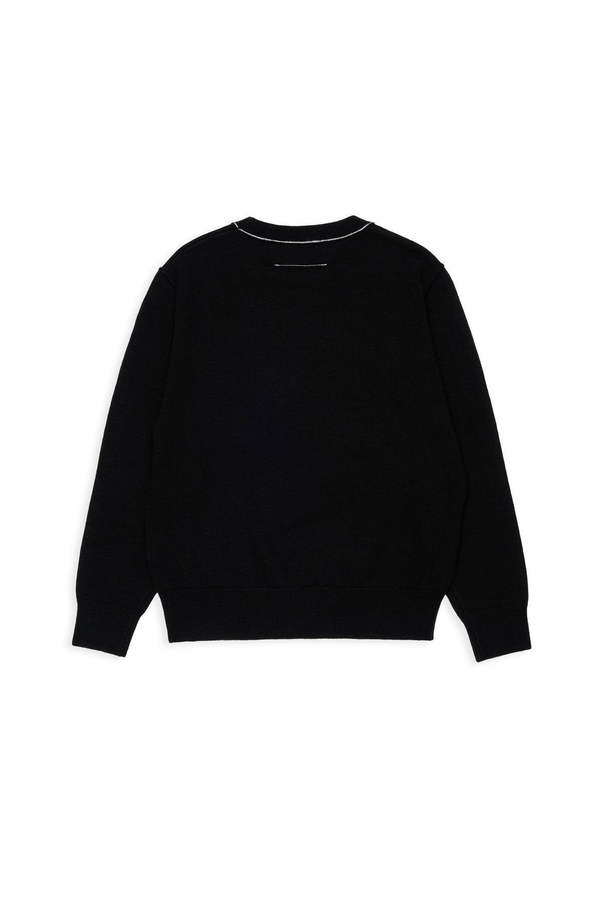 Pullover girocollo in misto lana