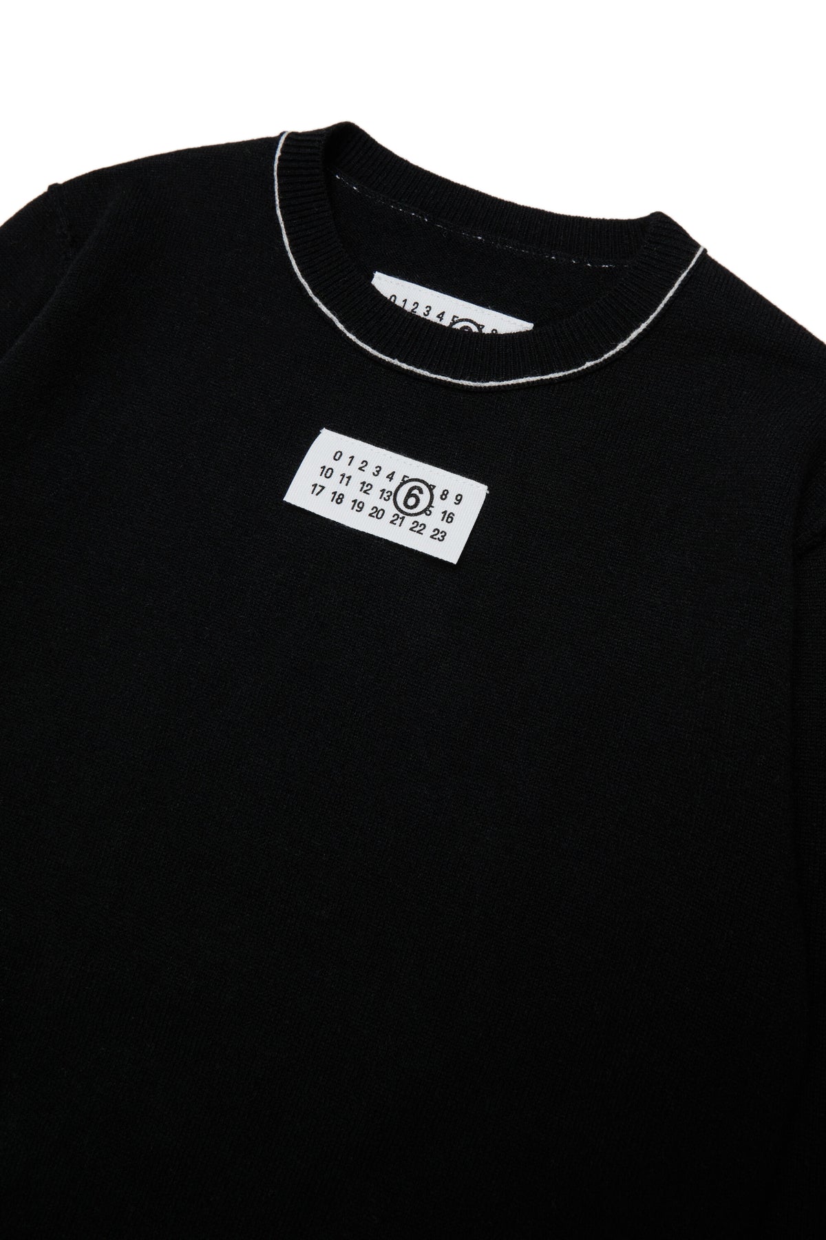 Pullover girocollo in misto lana