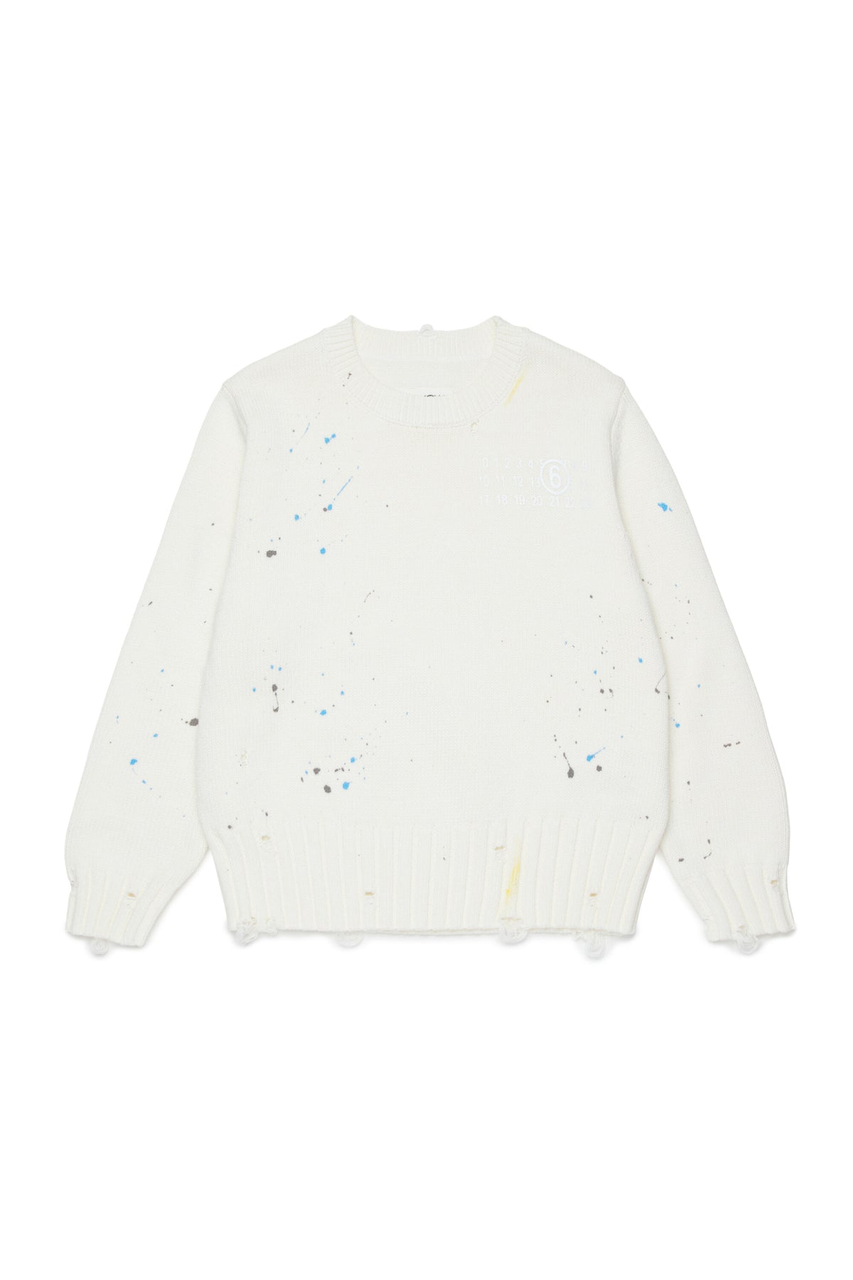 Pull col rond avec logo