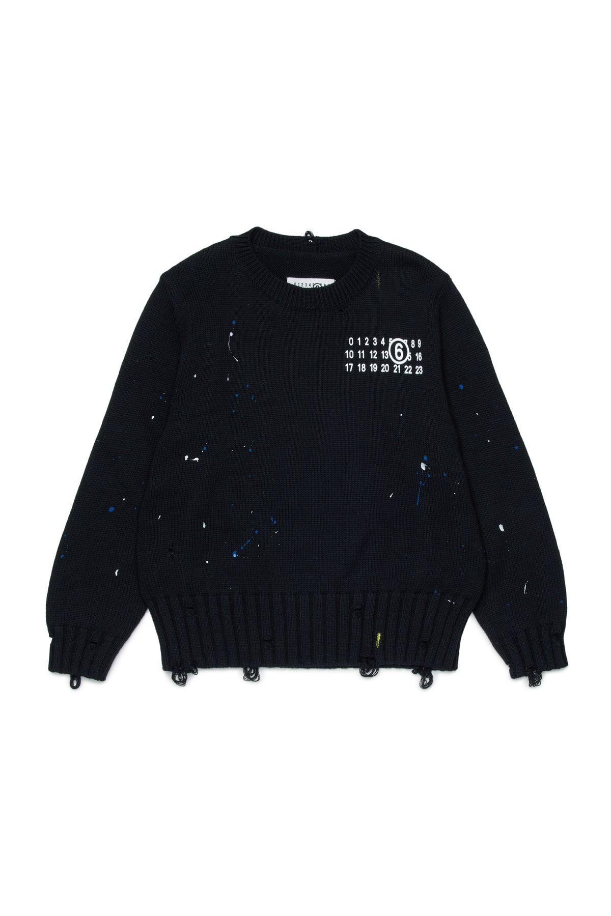 Pull col rond avec logo