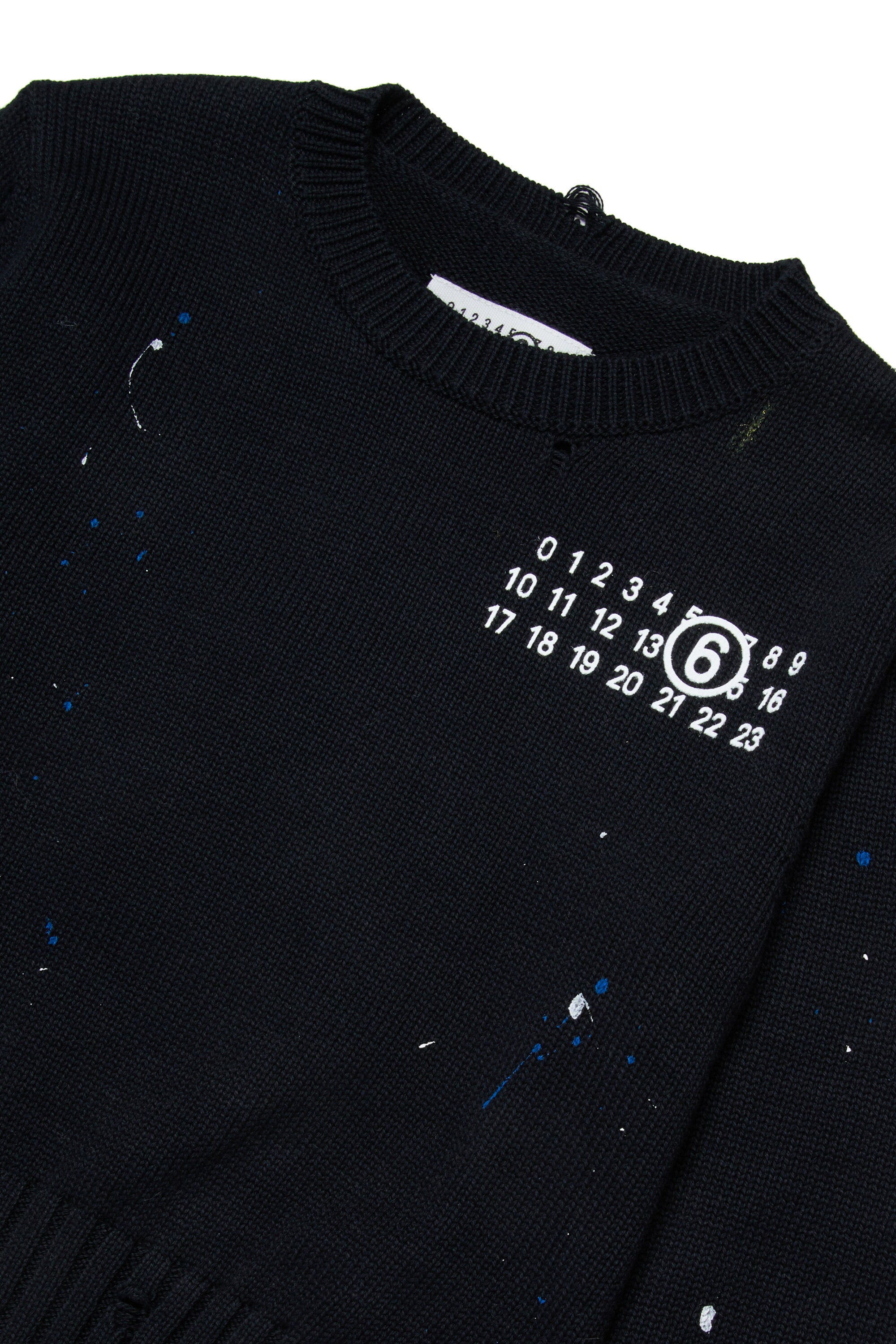 Rundhals-Pullover mit Logo