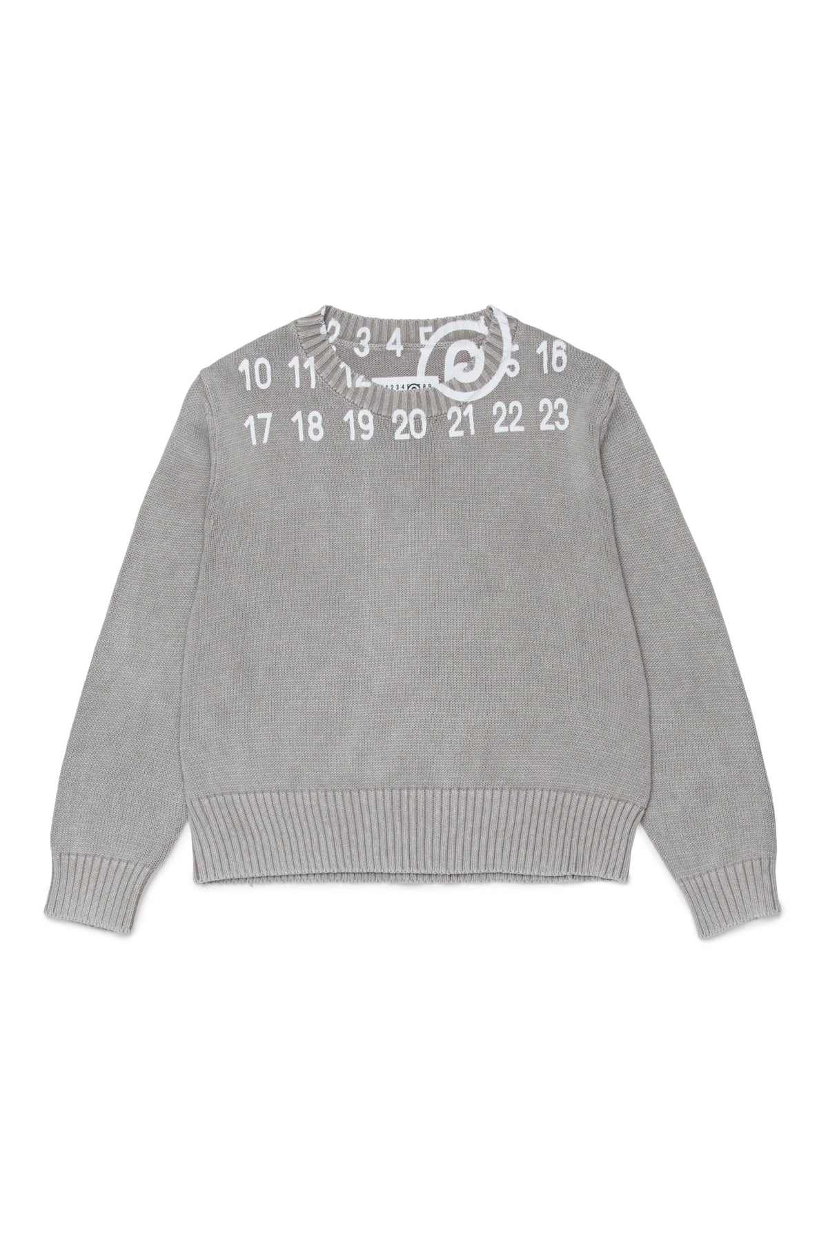 Rundhals-Pullover mit Logo