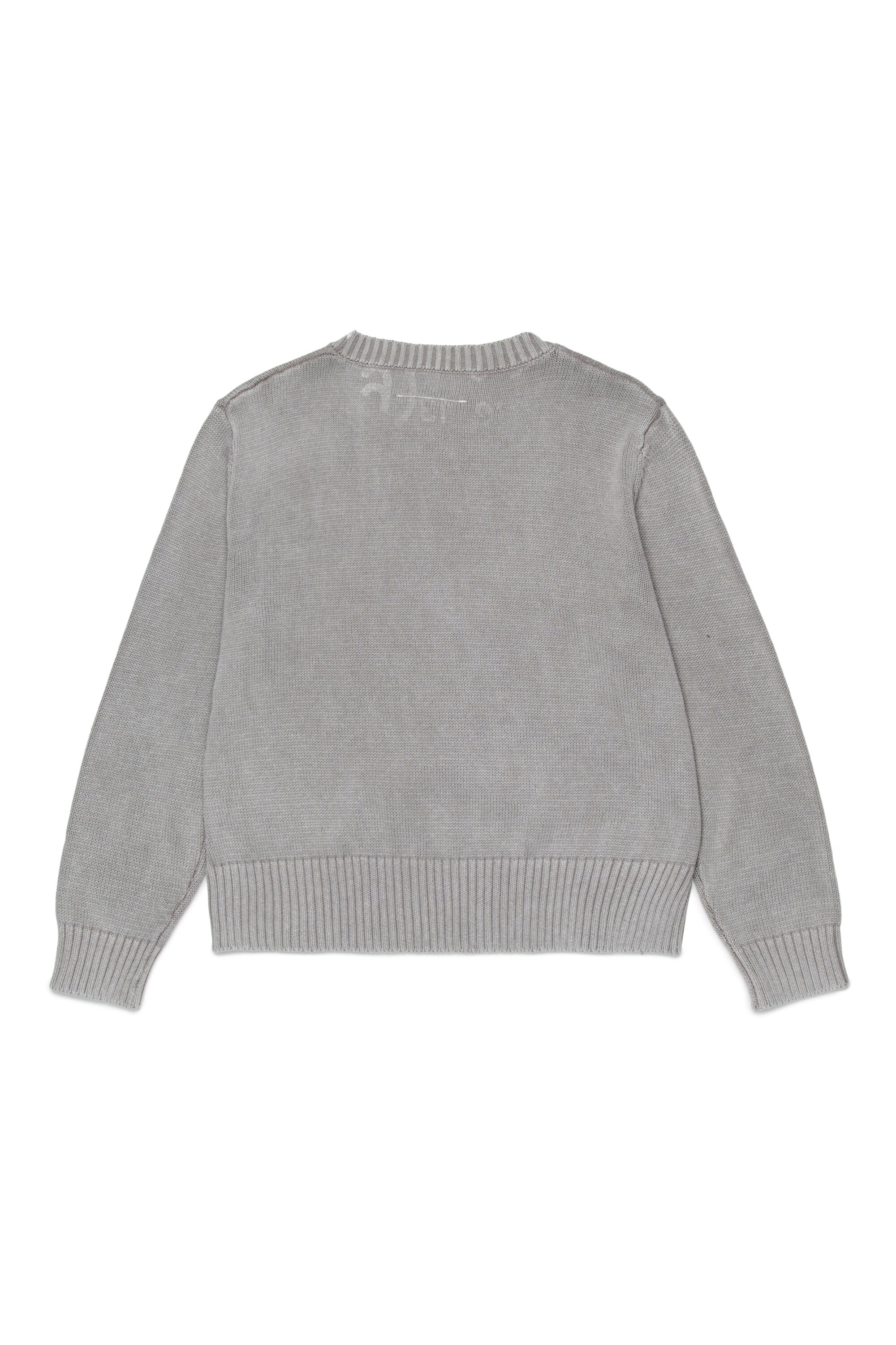 Rundhals-Pullover mit Logo