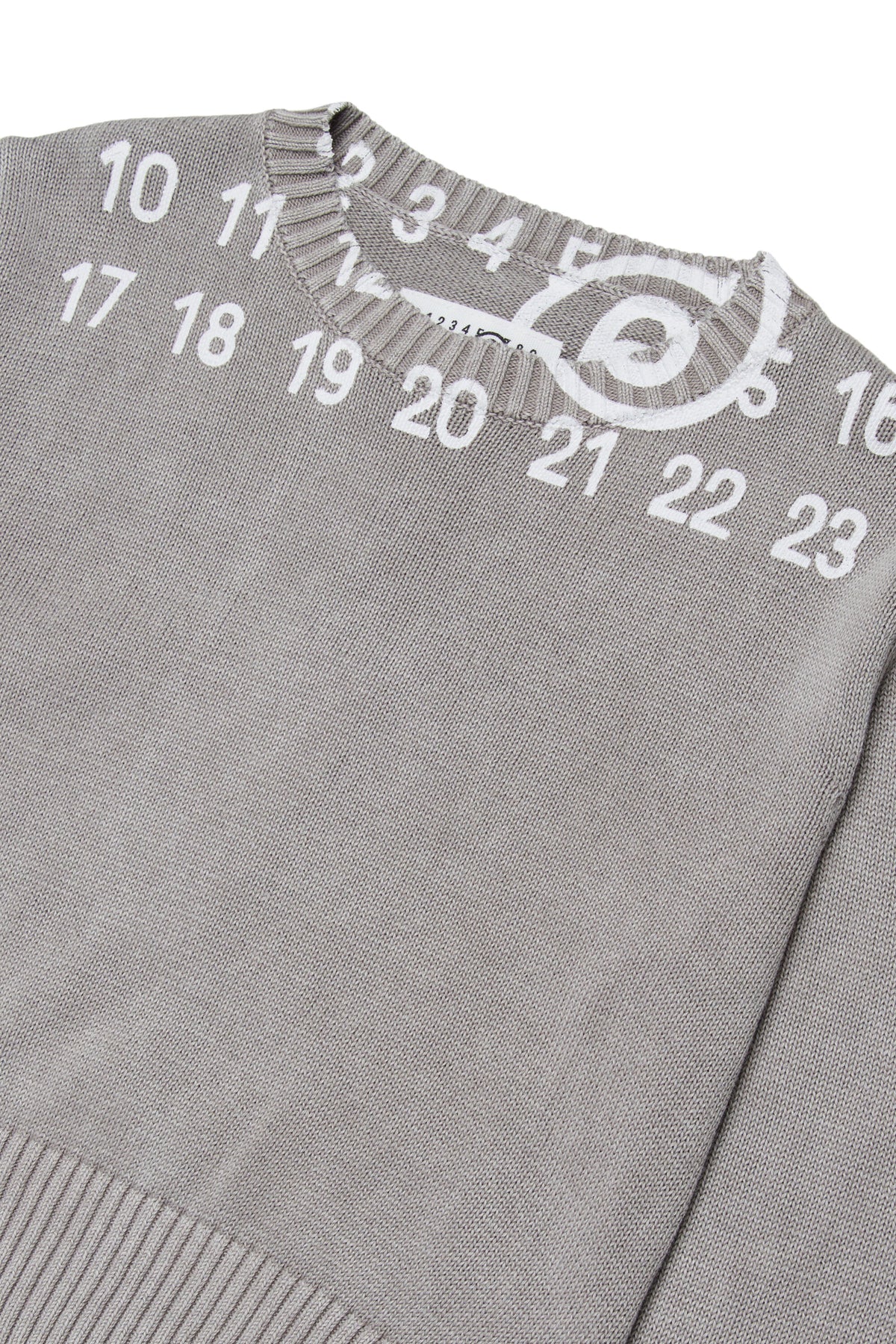 Rundhals-Pullover mit Logo