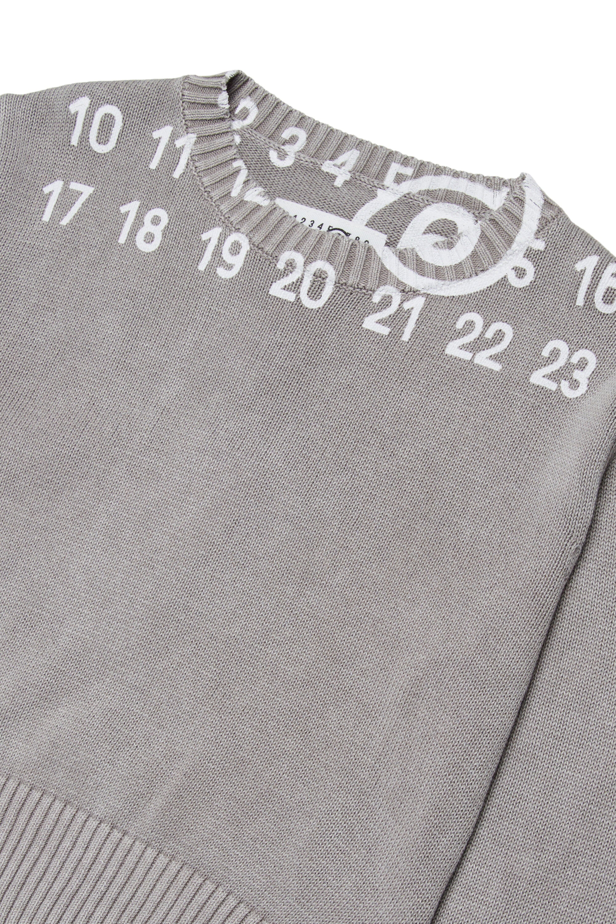 Rundhals-Pullover mit Logo