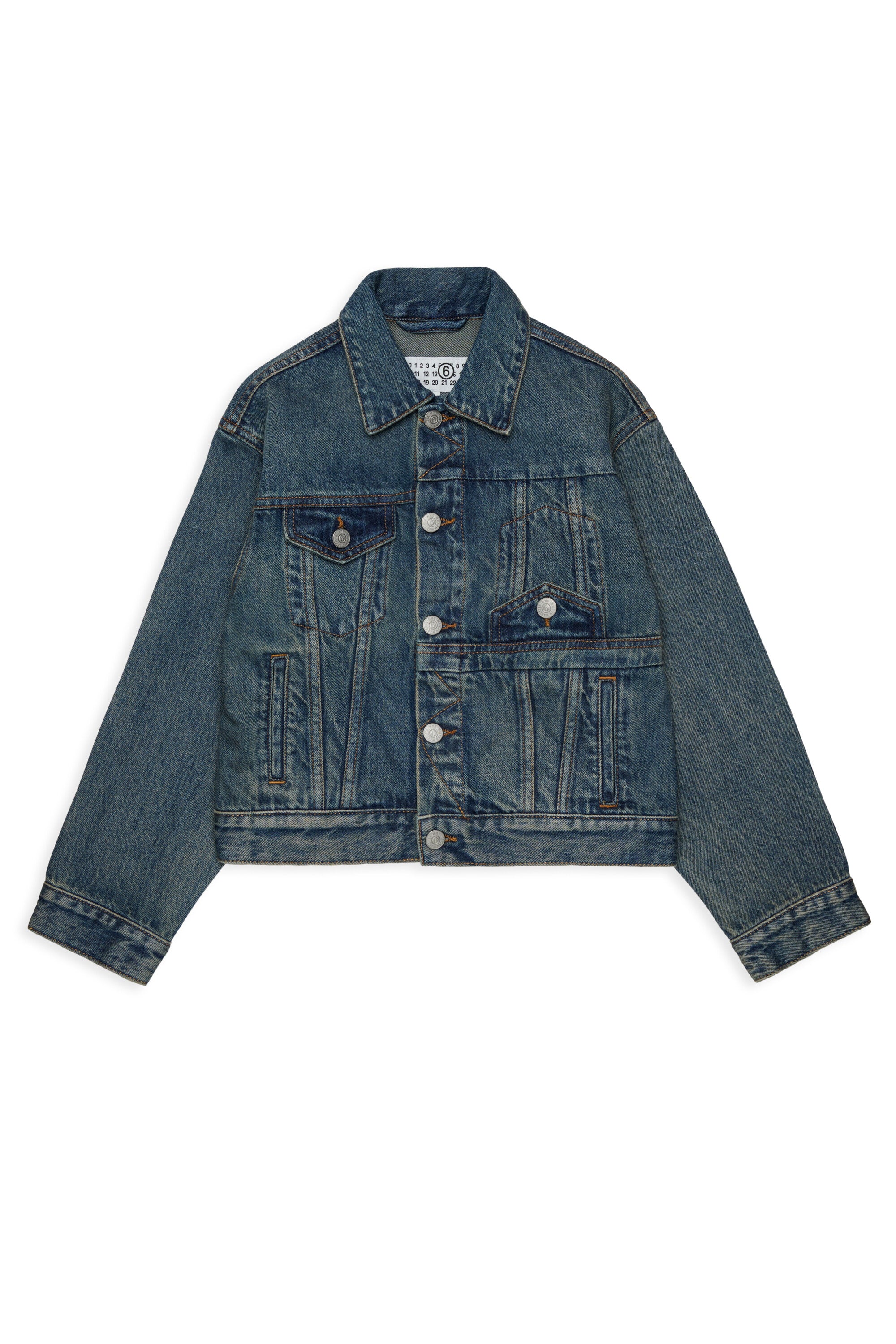Giacca denim con logo