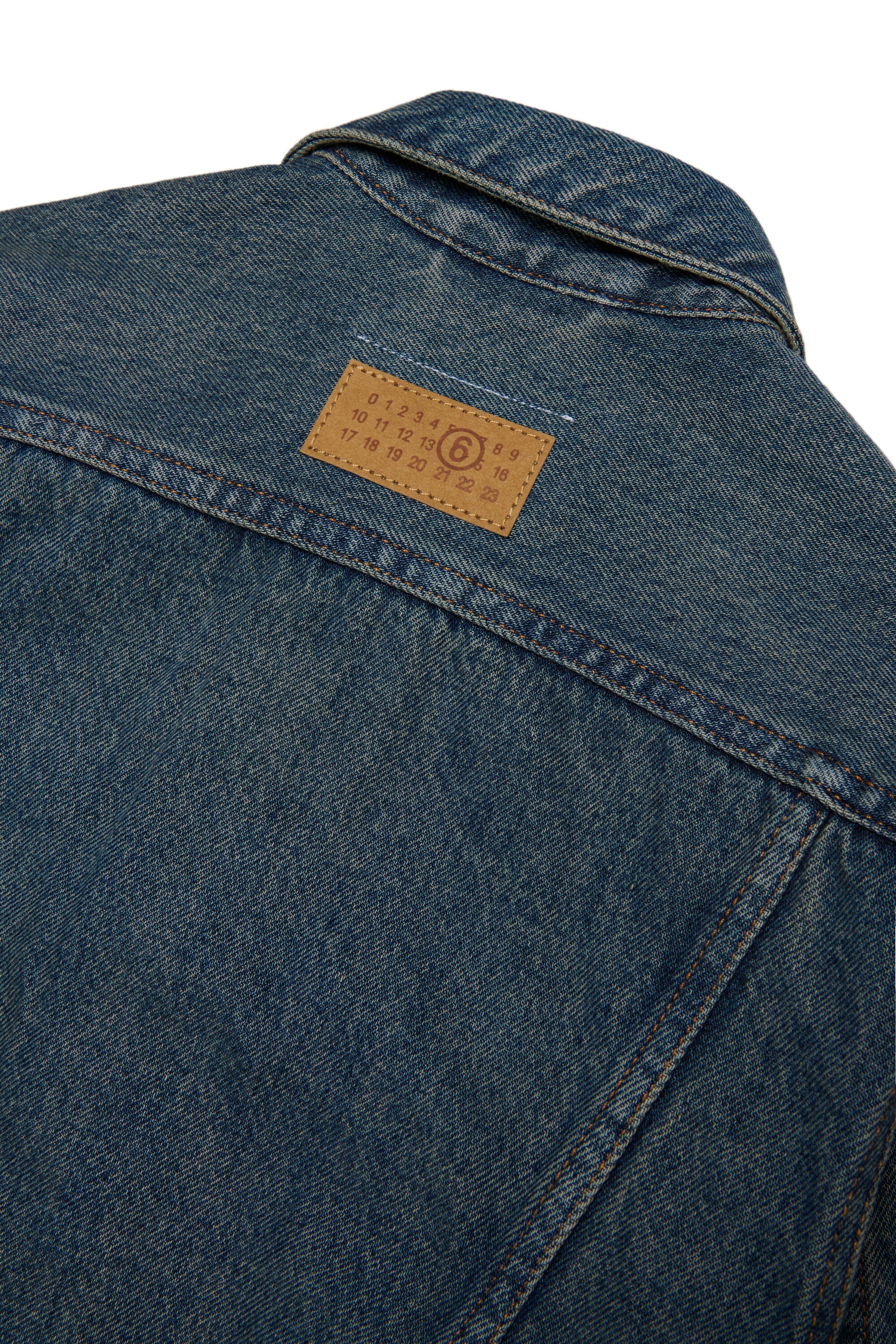 Giacca denim con logo
