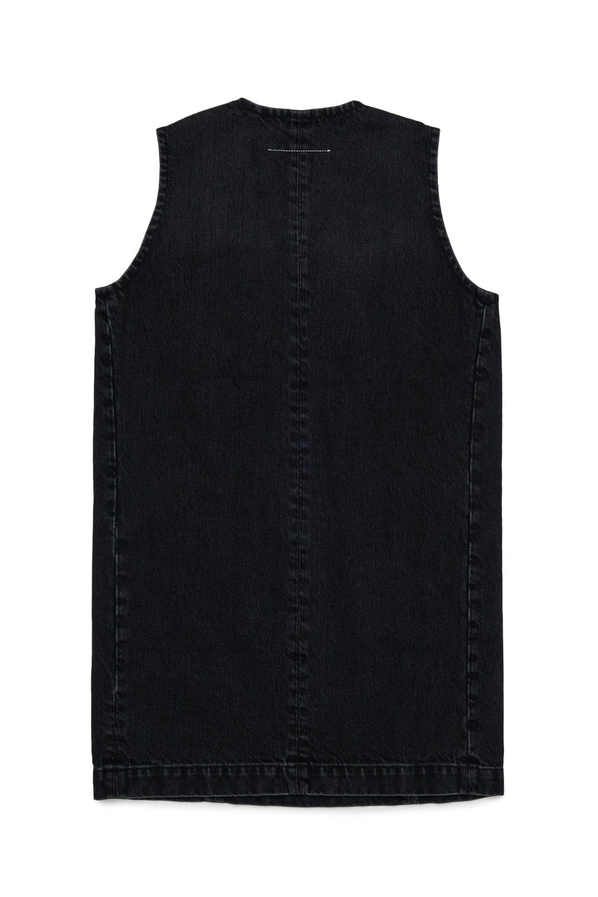 Robe sans manches effet usé avec logo