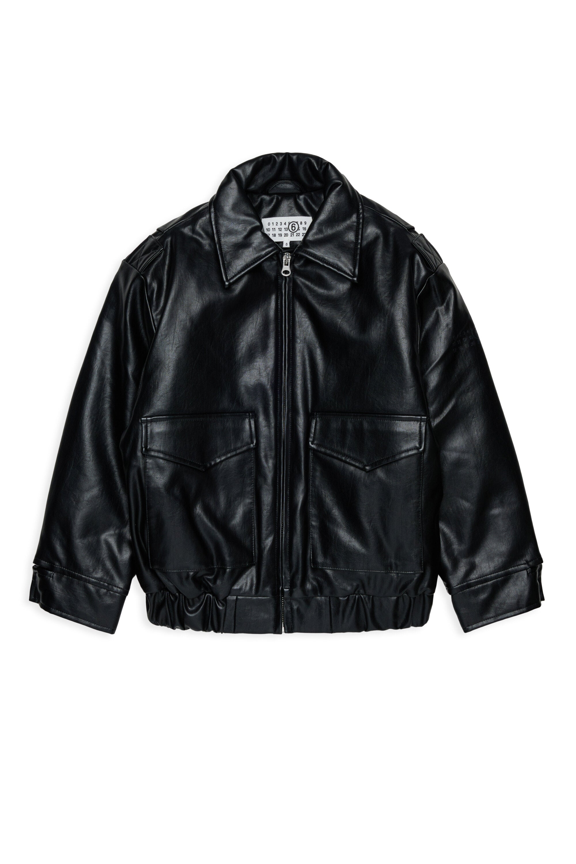 Bikerjacke mit bedrucktem Logo