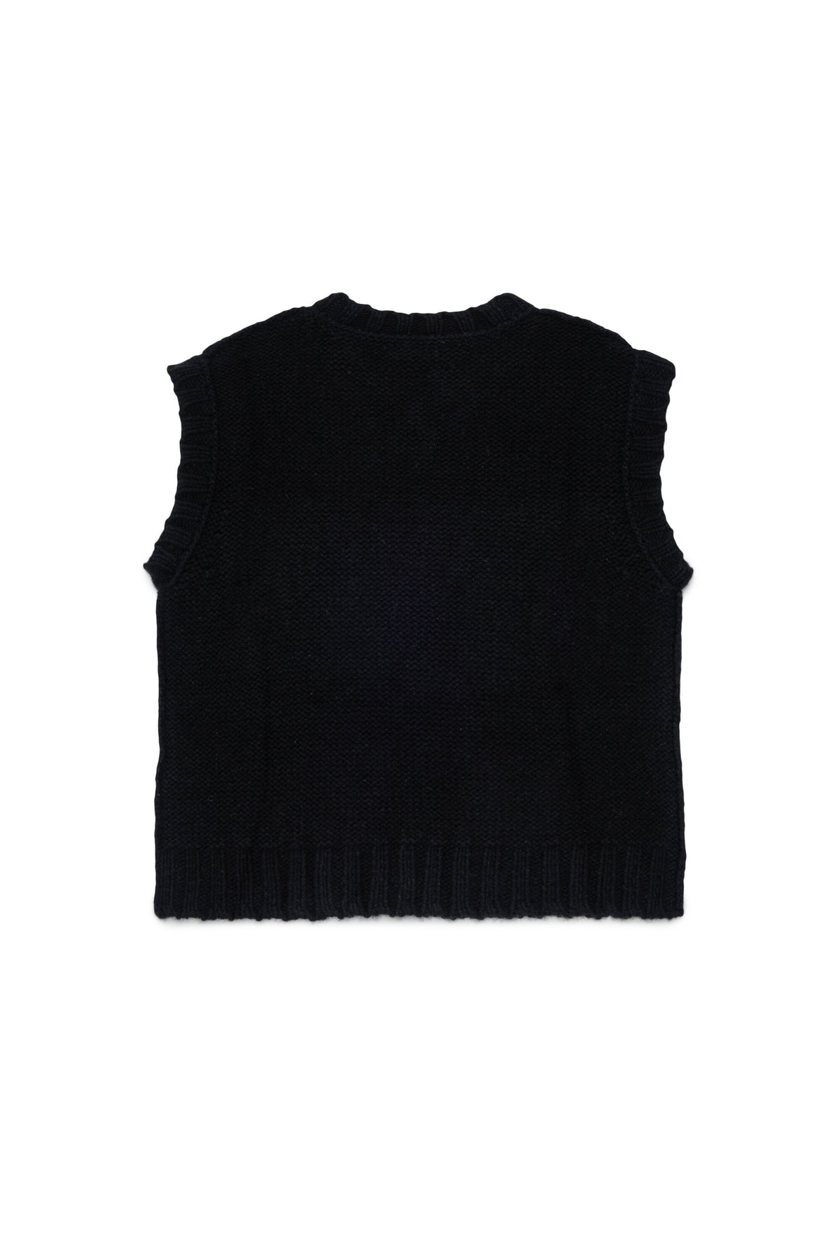 Gilet maglia senza maniche con logo