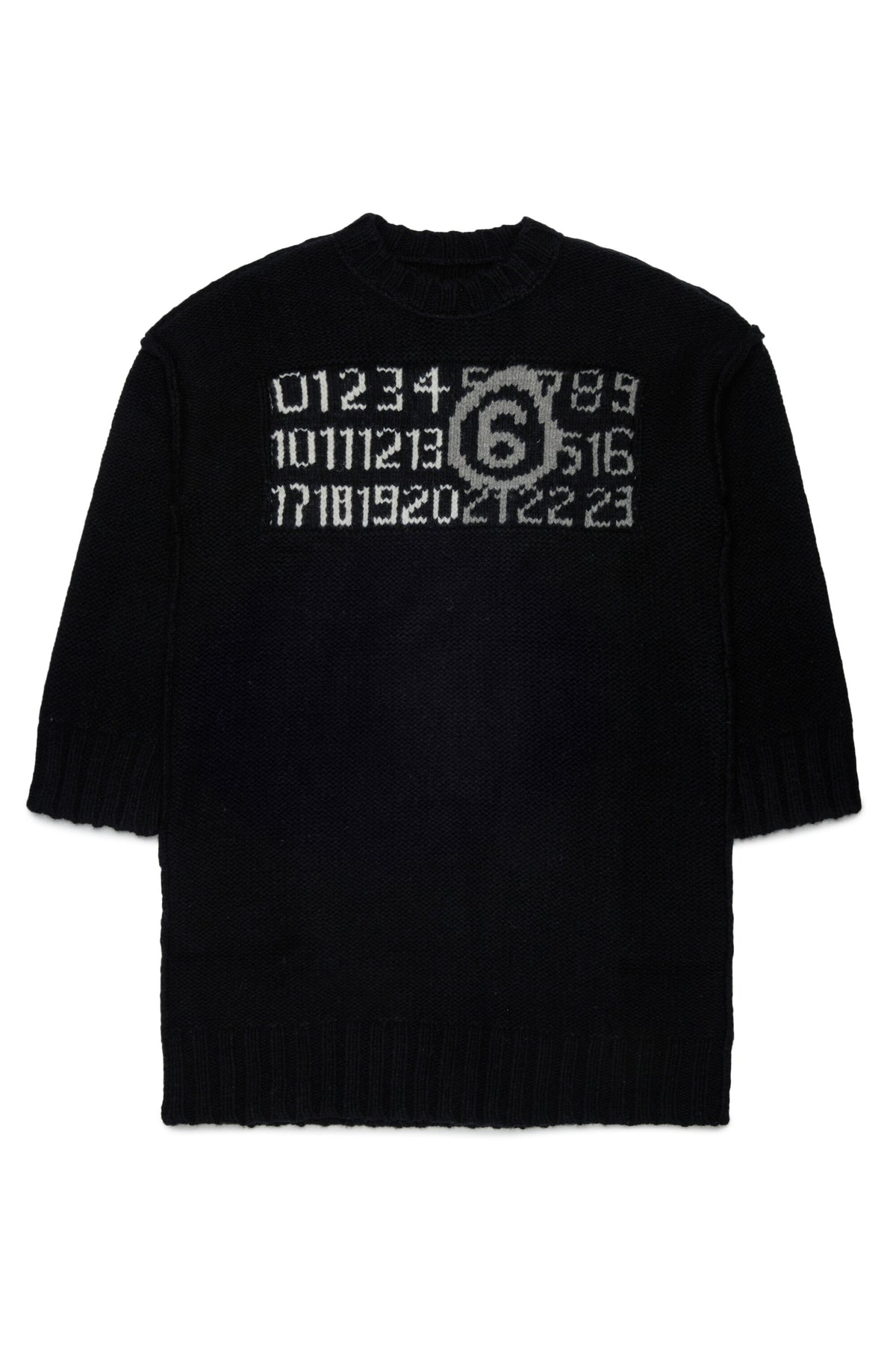 Abito midi con logo numerico