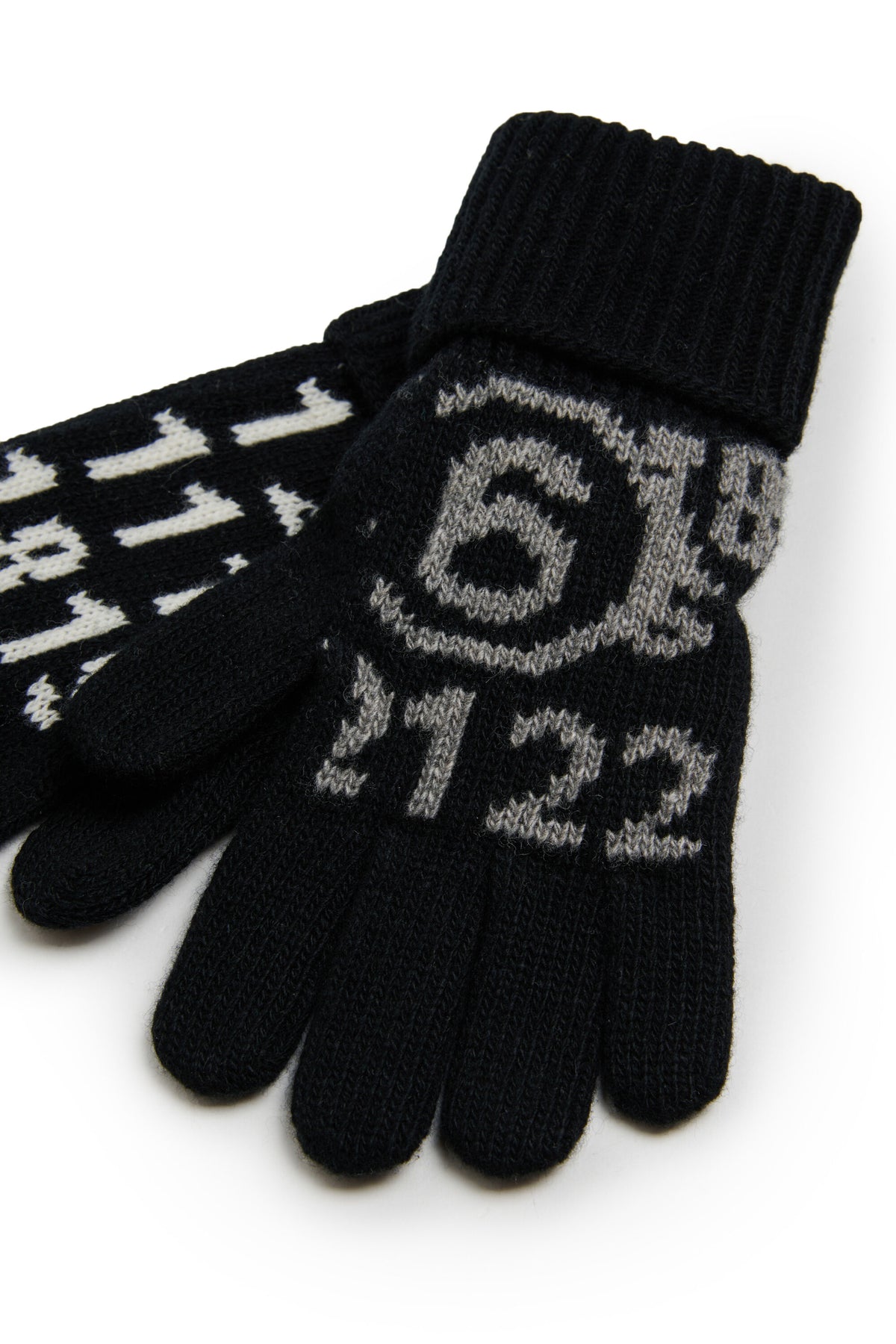 Gants en maille avec logo numérique
