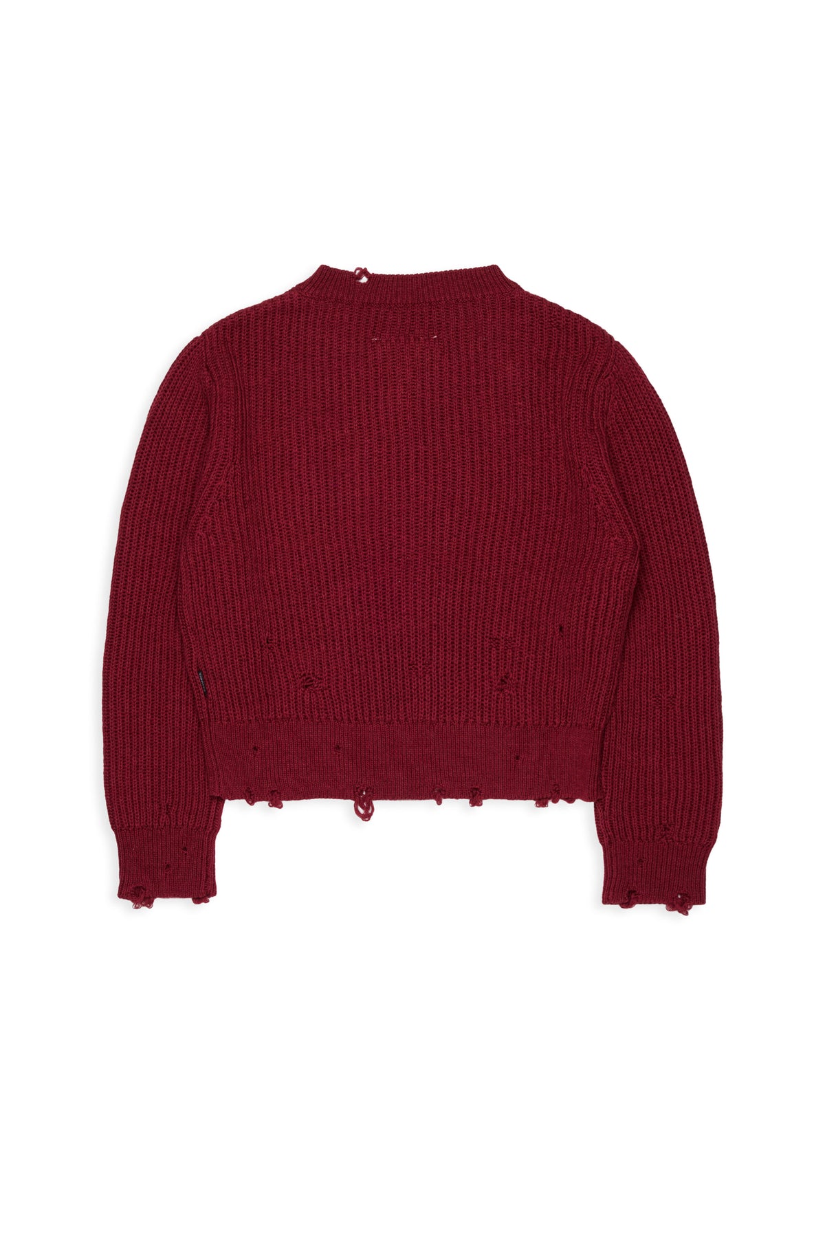 Pull col V avec détails usés