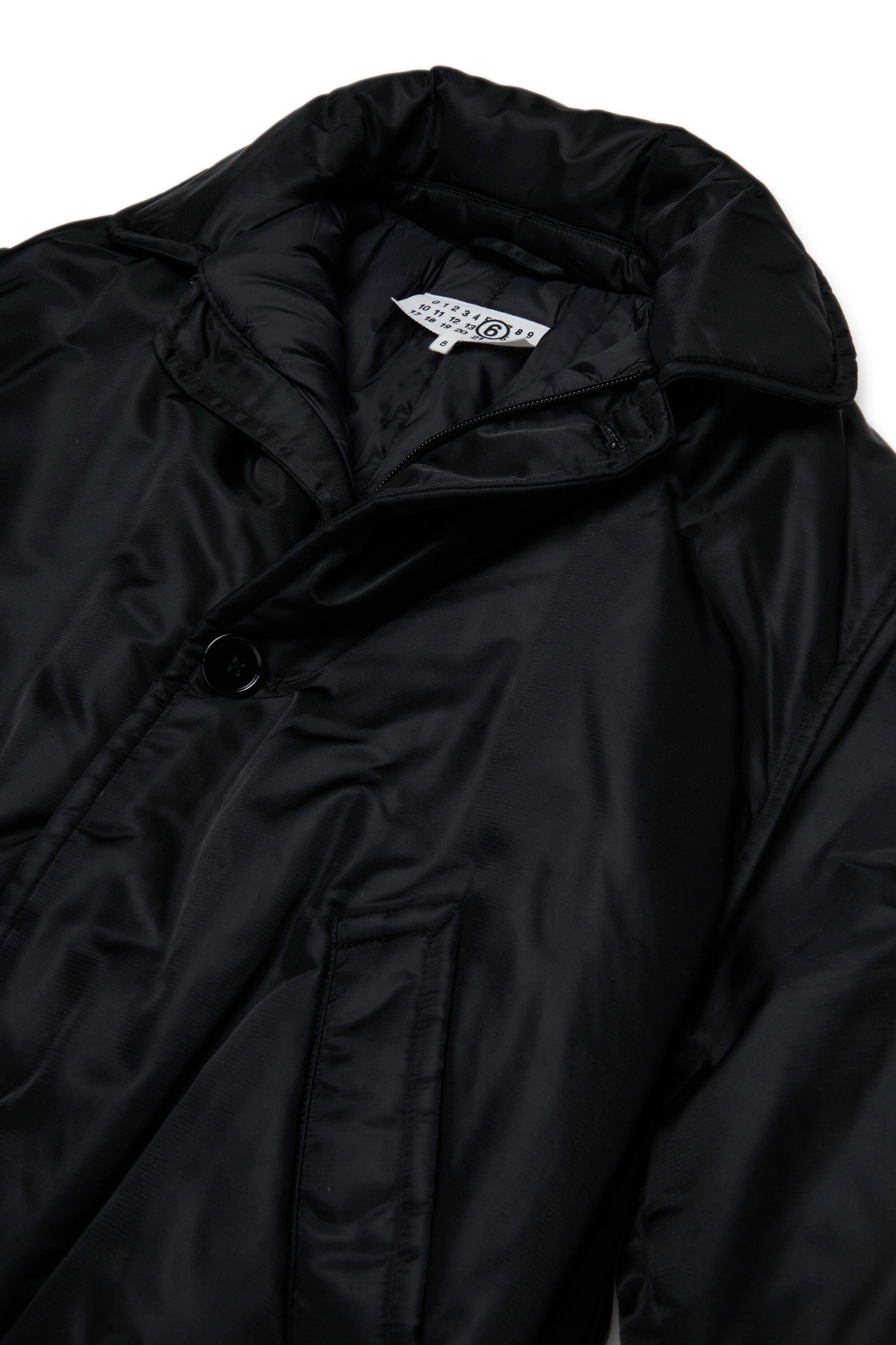 Padded jacket with buttons