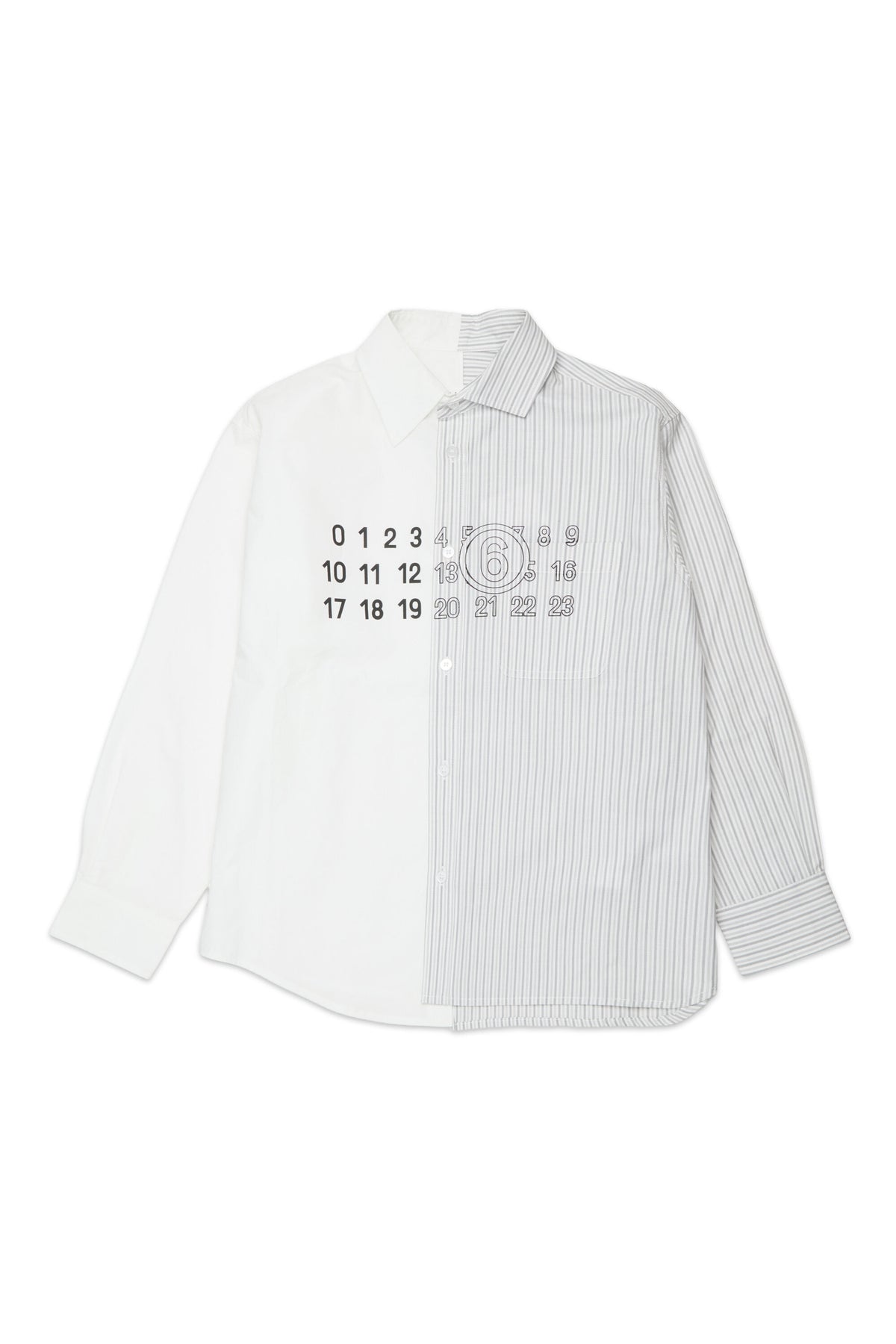 Camisa asimétrica con doble estampado