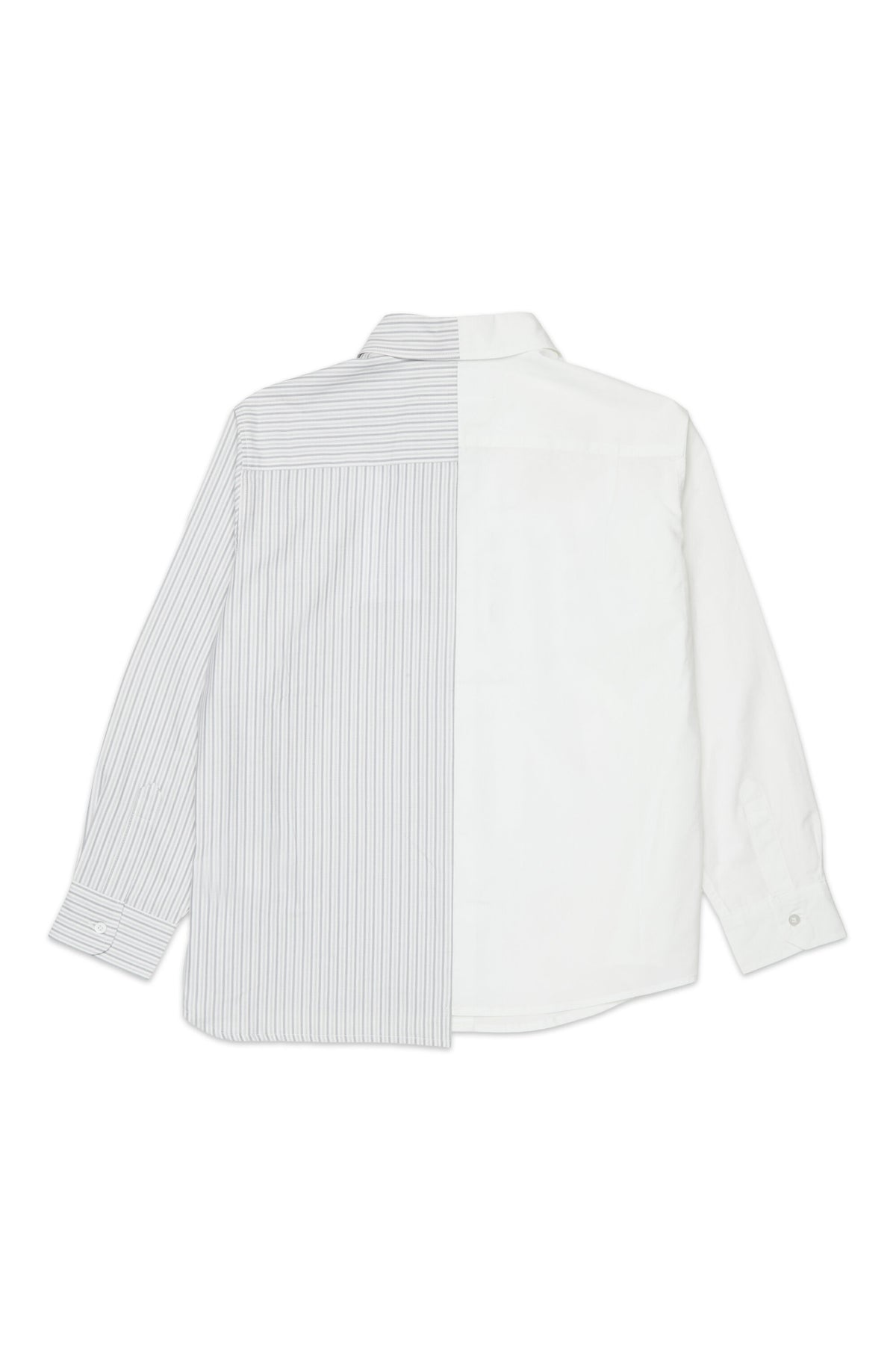 Camisa asimétrica con doble estampado