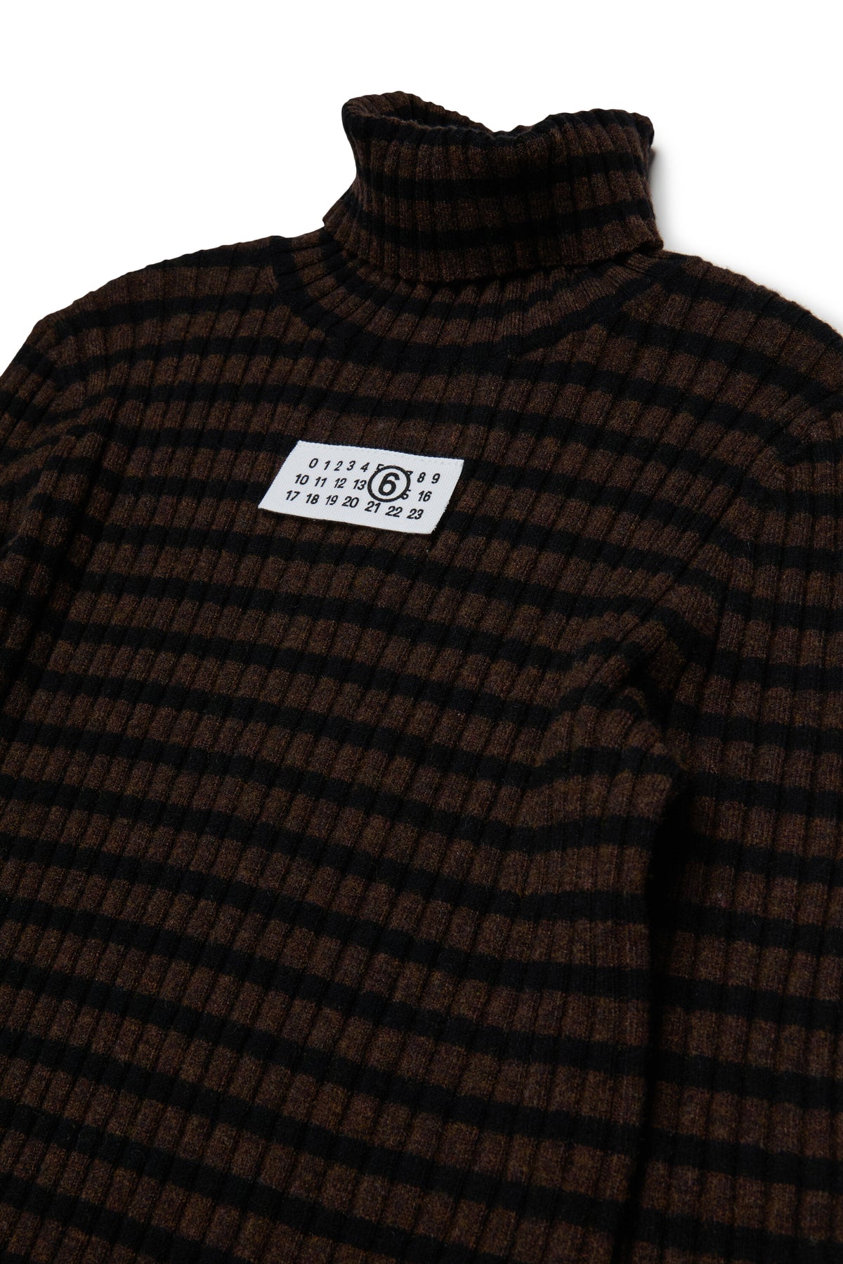 Pull rayé avec logo