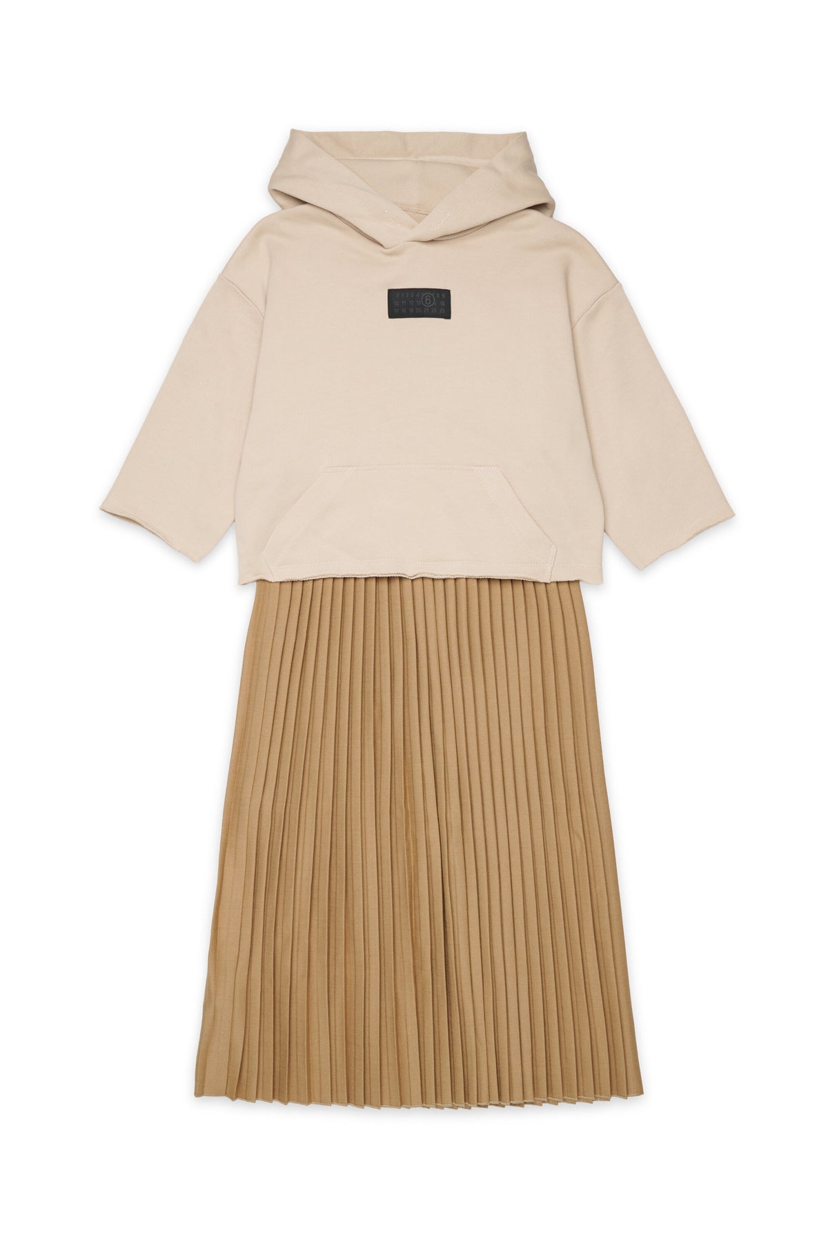 Robe superposée avec jupe plissée