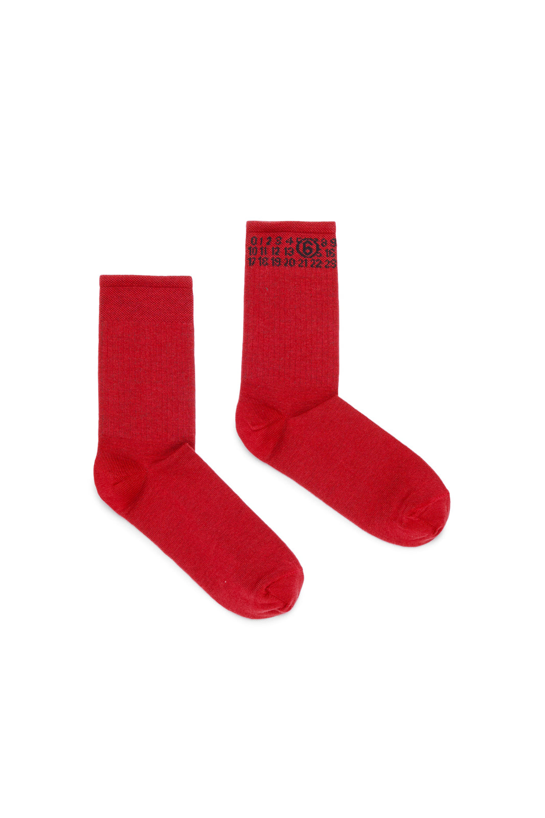 Socken mit Zahlenlogo