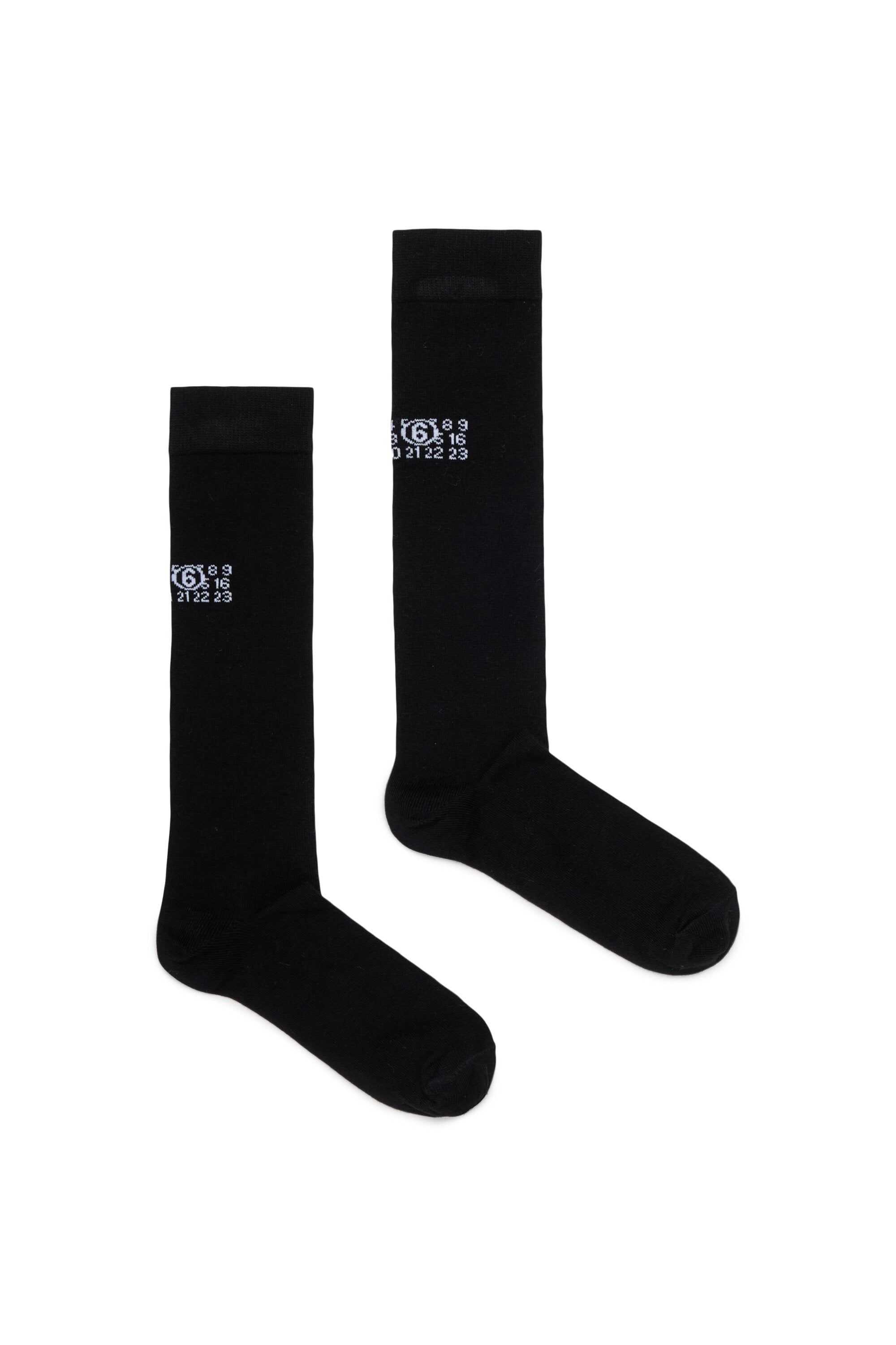 Socken mit Zahlenlogo