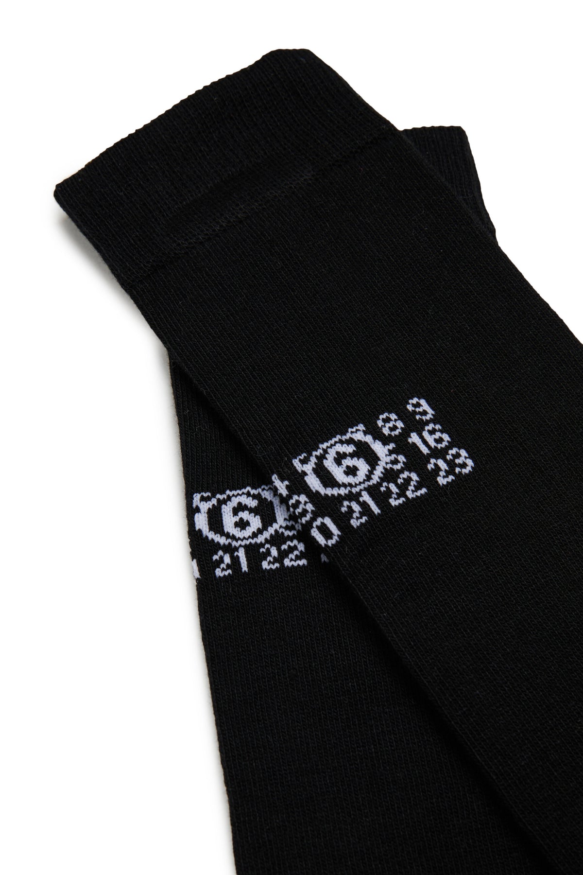 Socks with numeric logo