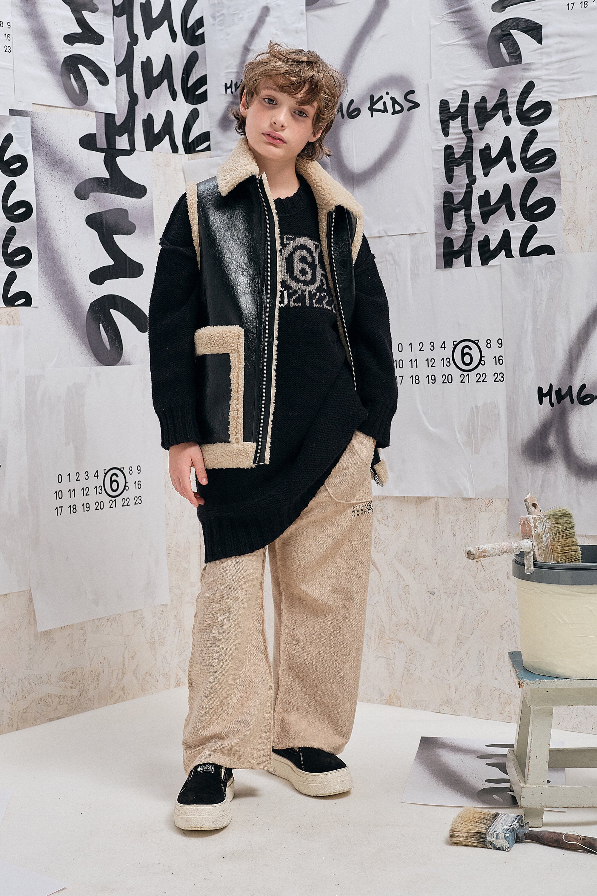 Gilet effet shearling