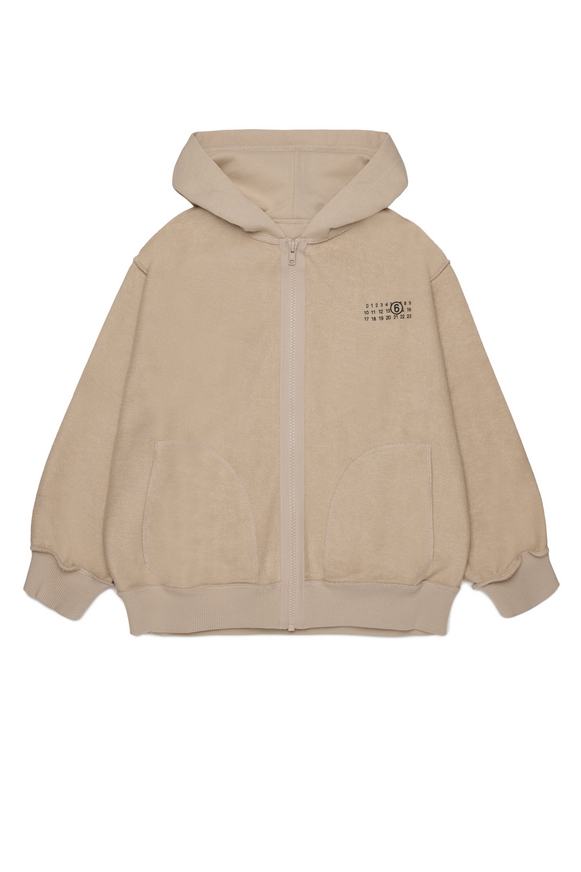 Sweat zippé avec logo