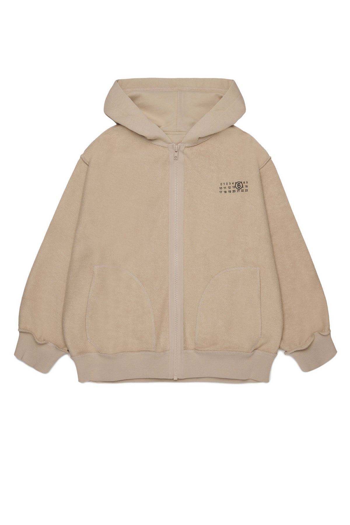 Zip sweatshirt with logo