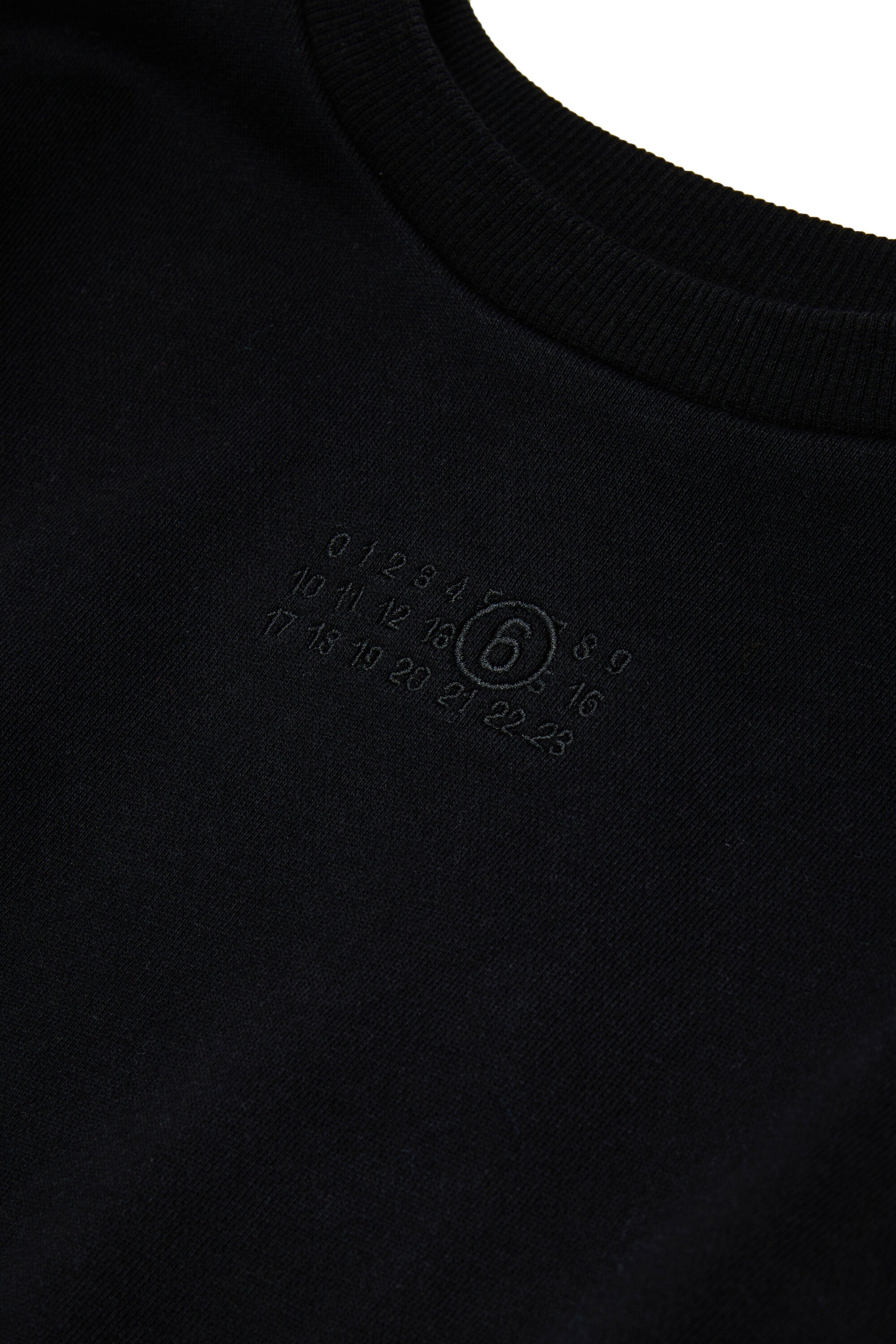 Abito in felpa e denim con logo