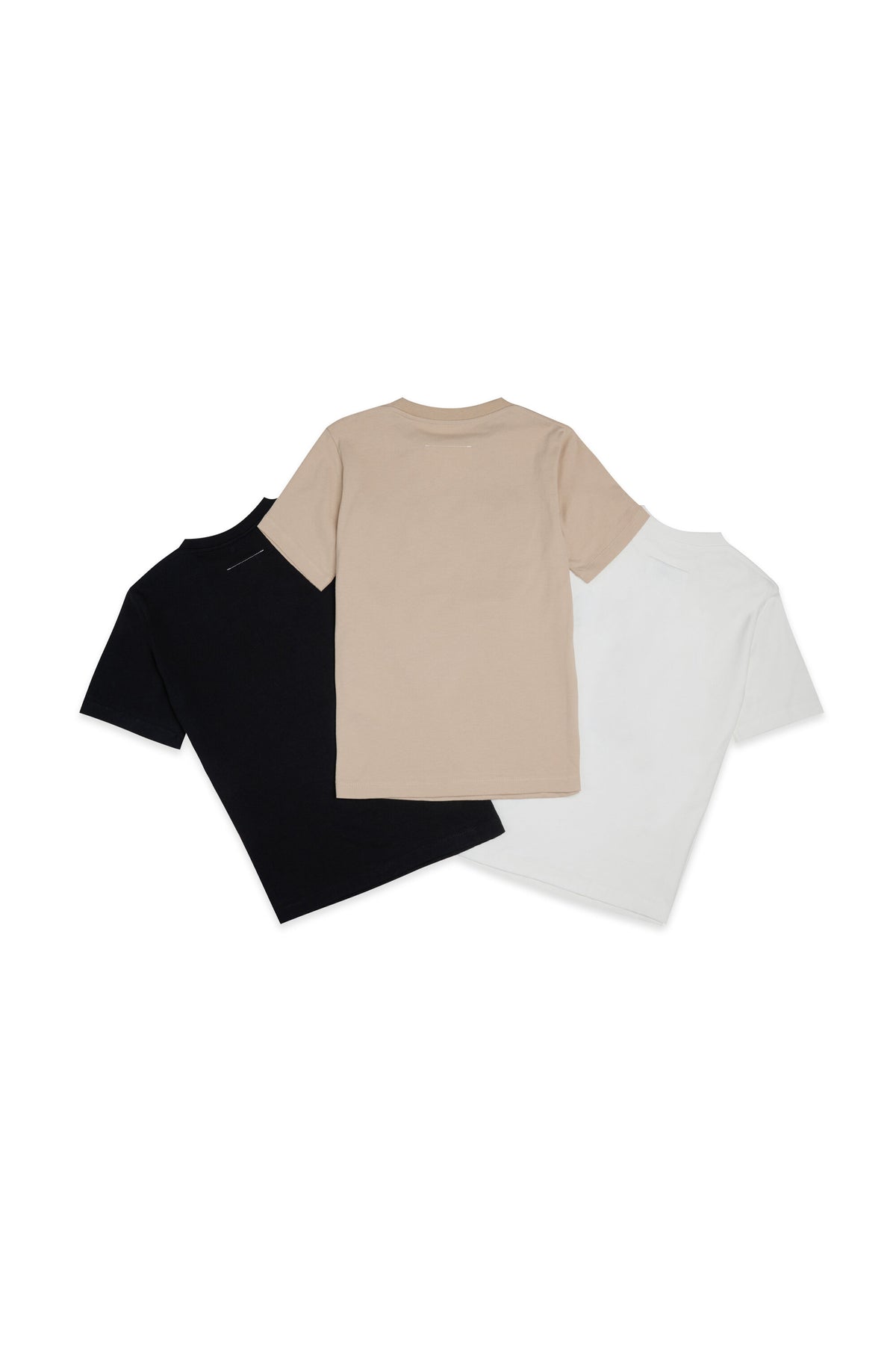 Lot de t-shirts à col rond avec logo